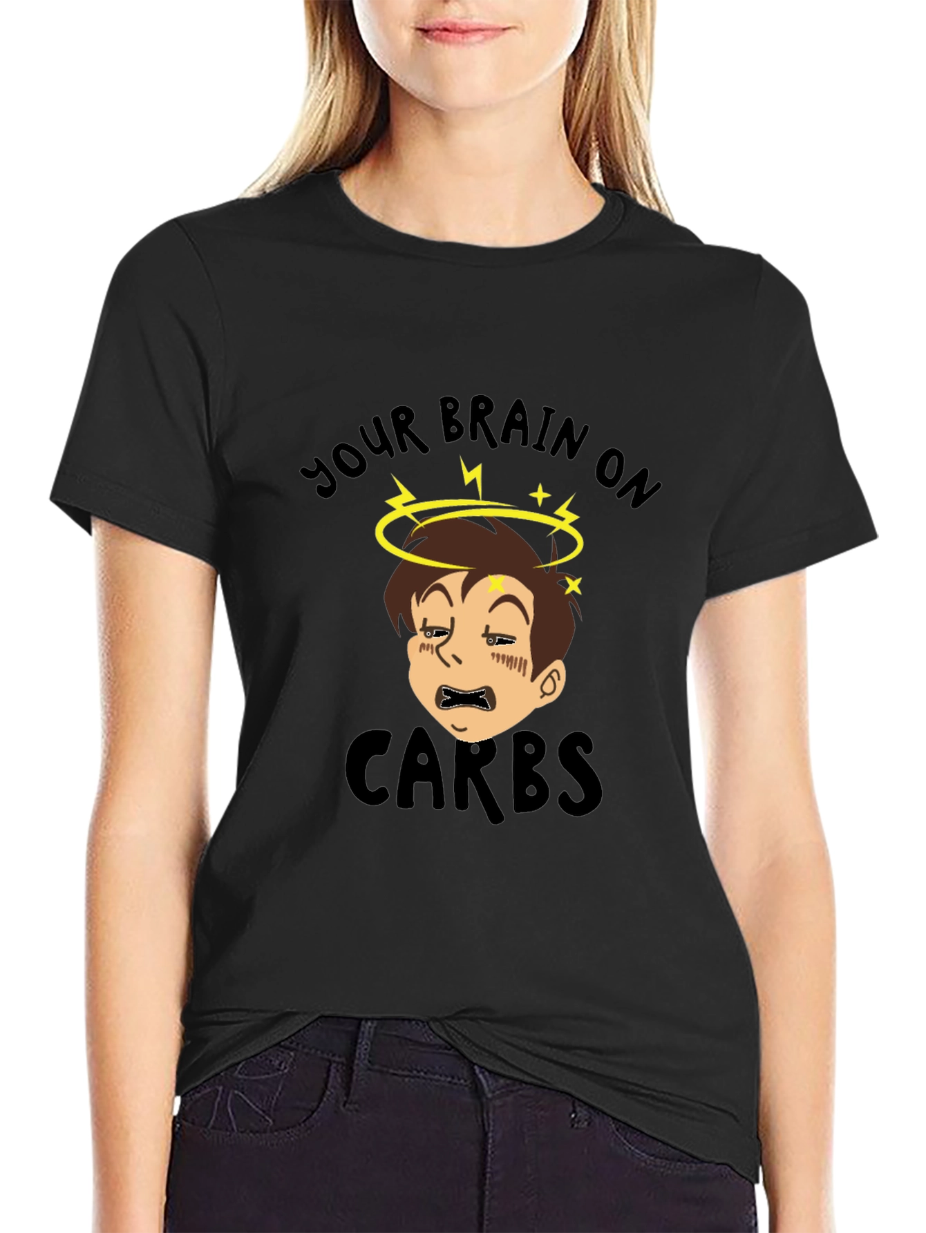 Your Brain on Carbs Funny Graphic T-Shirt