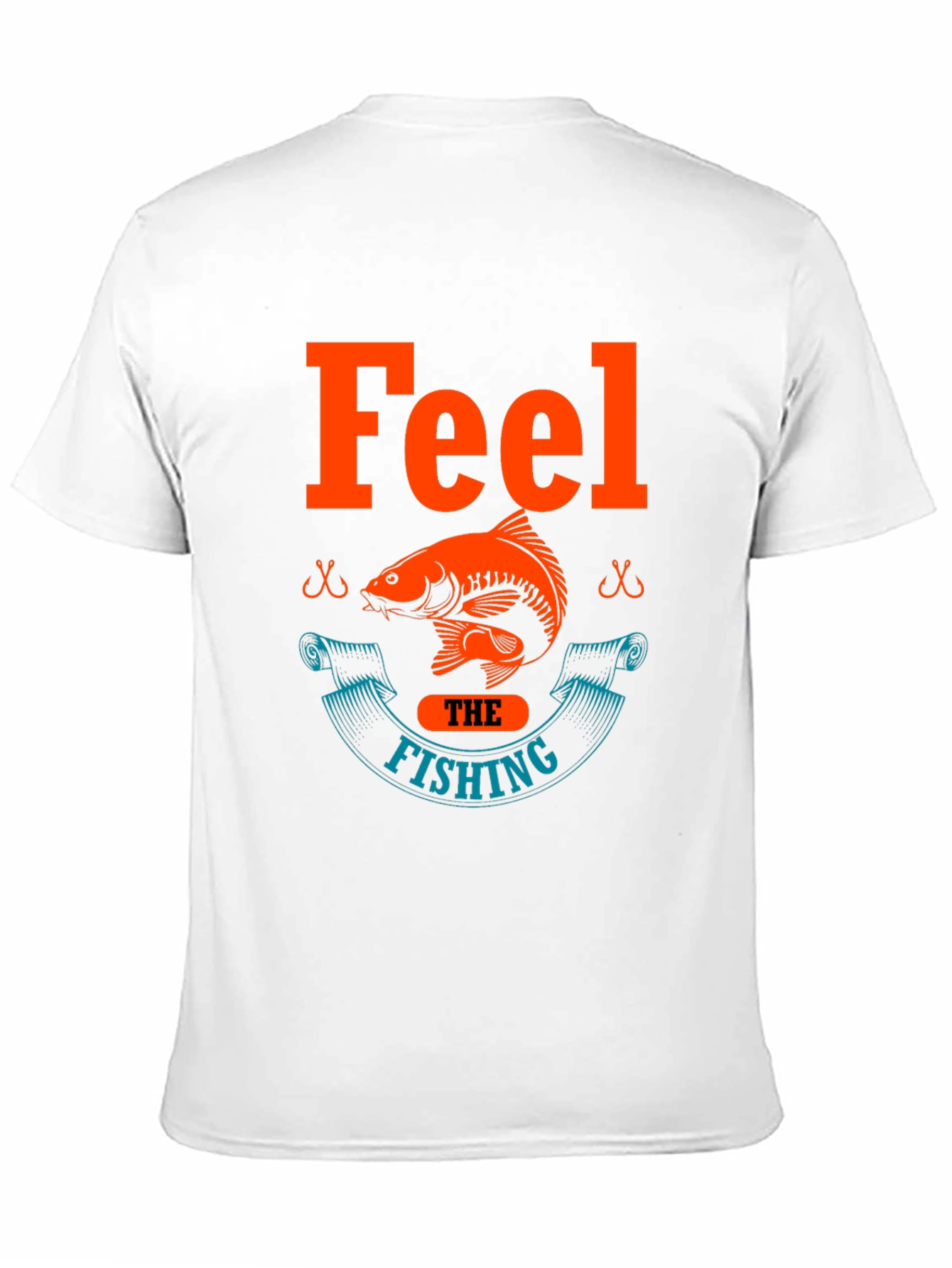 Feel the Fishing T-Shirt - Black Cotton Tee