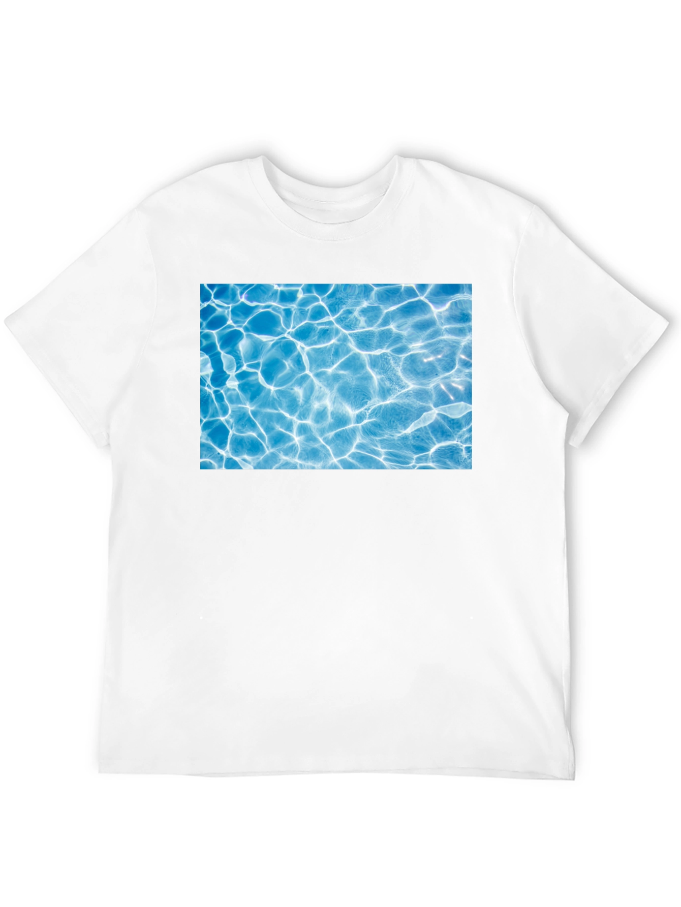 Pool Water Graphic Black Tee