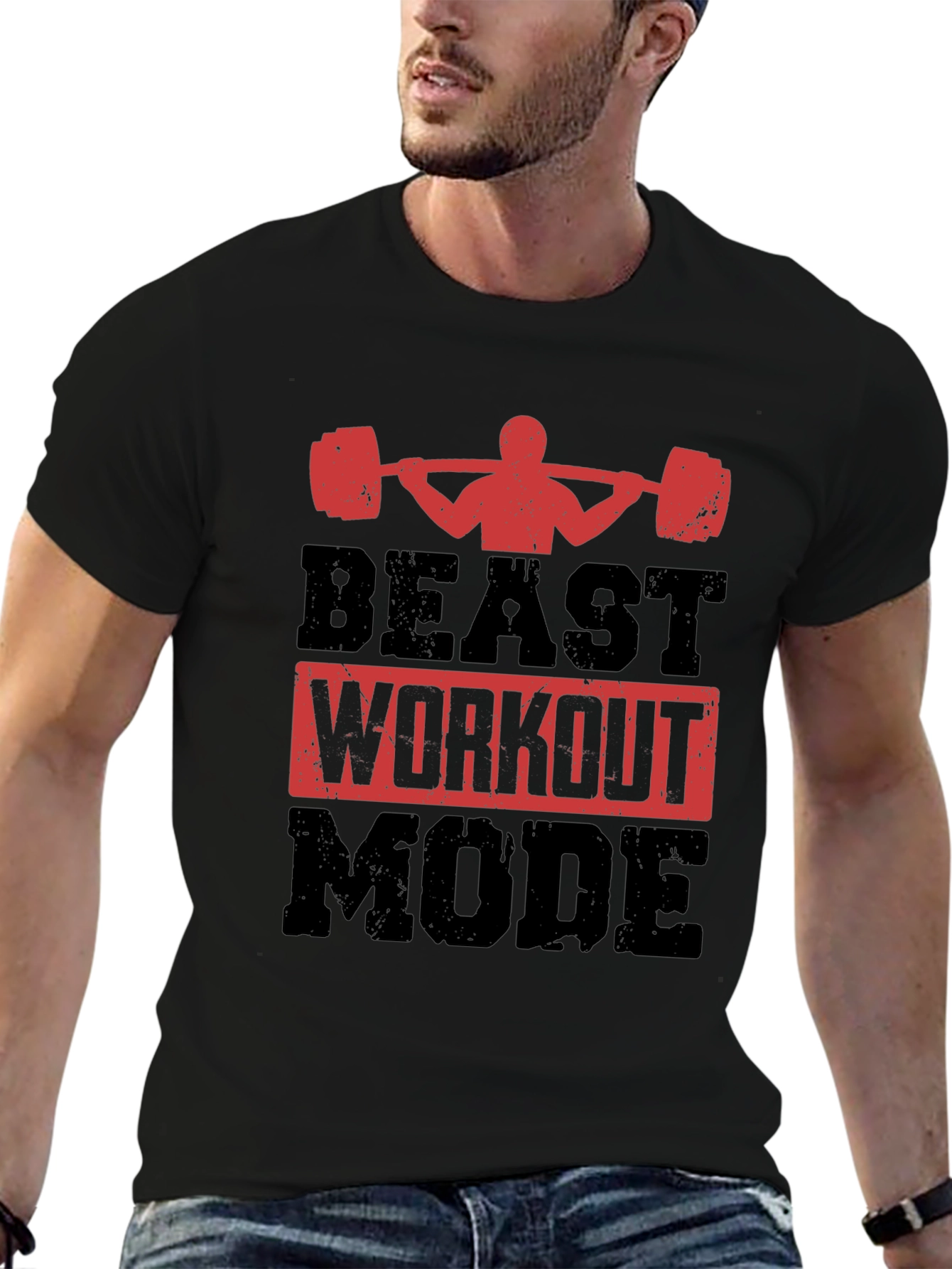 Beast Workout Mode T-Shirt - Gym Motivation