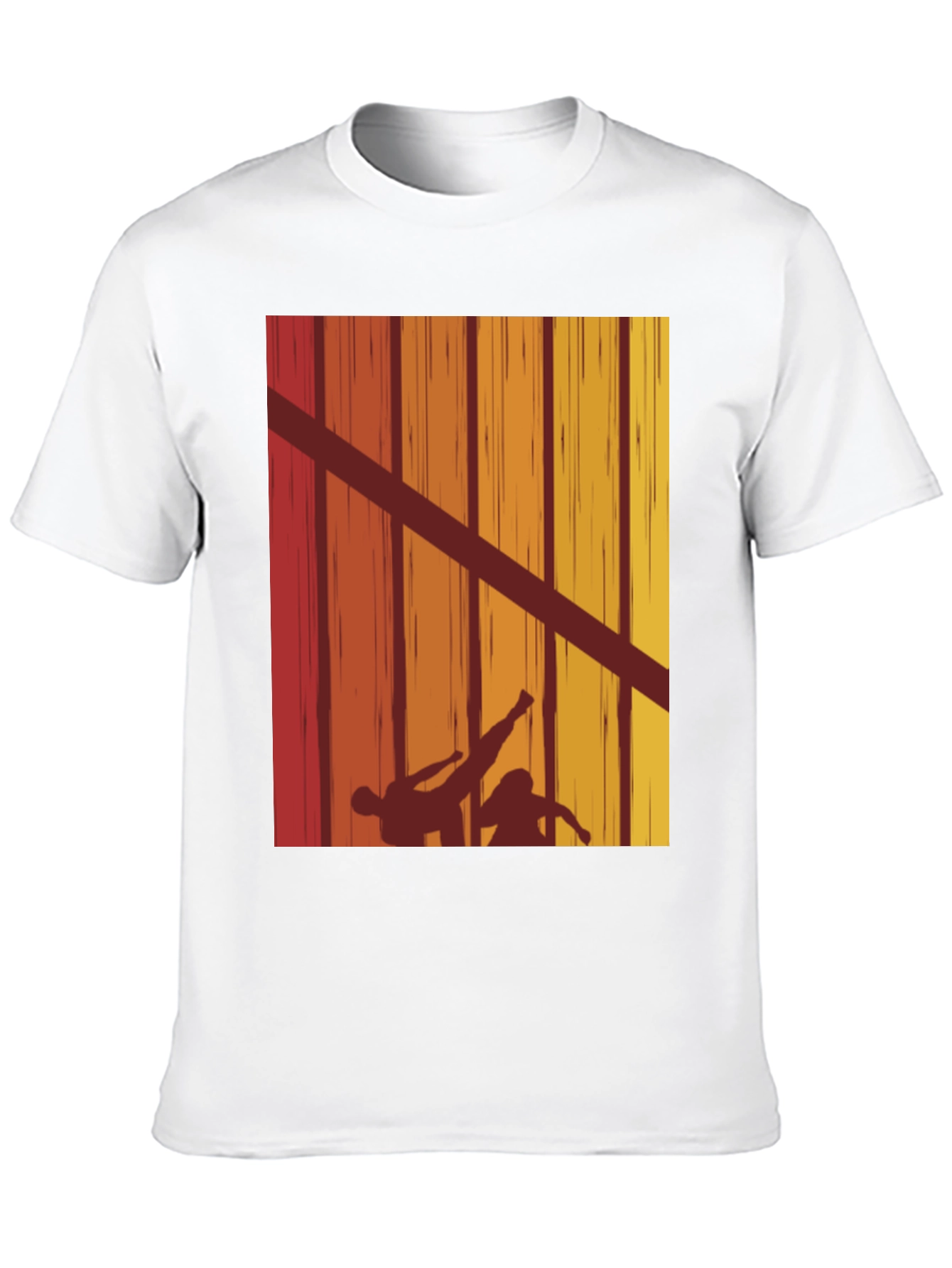 Retro Karate Silhouette T-Shirt