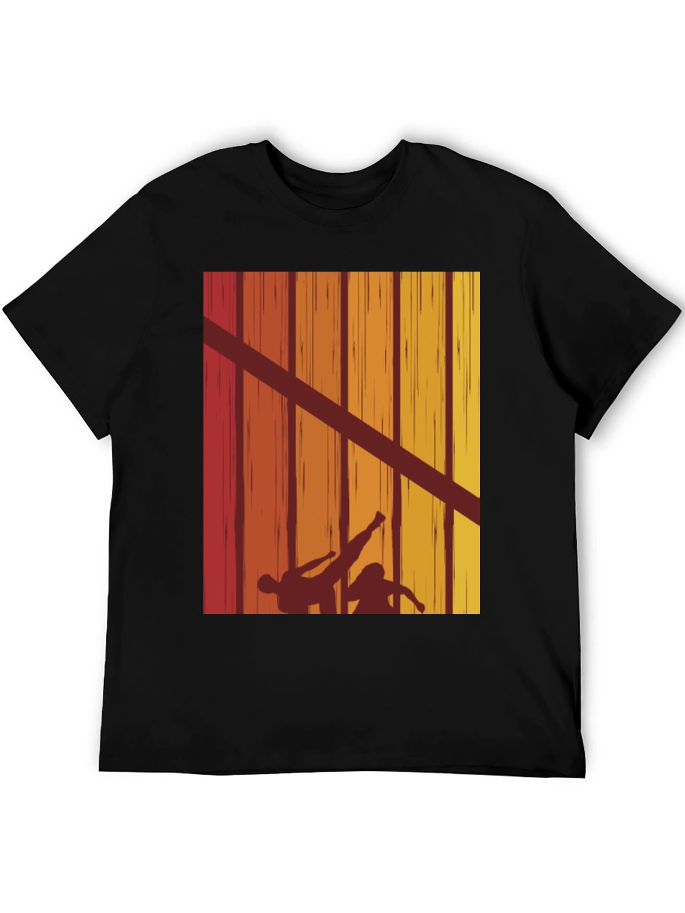 Retro Karate Silhouette T-Shirt