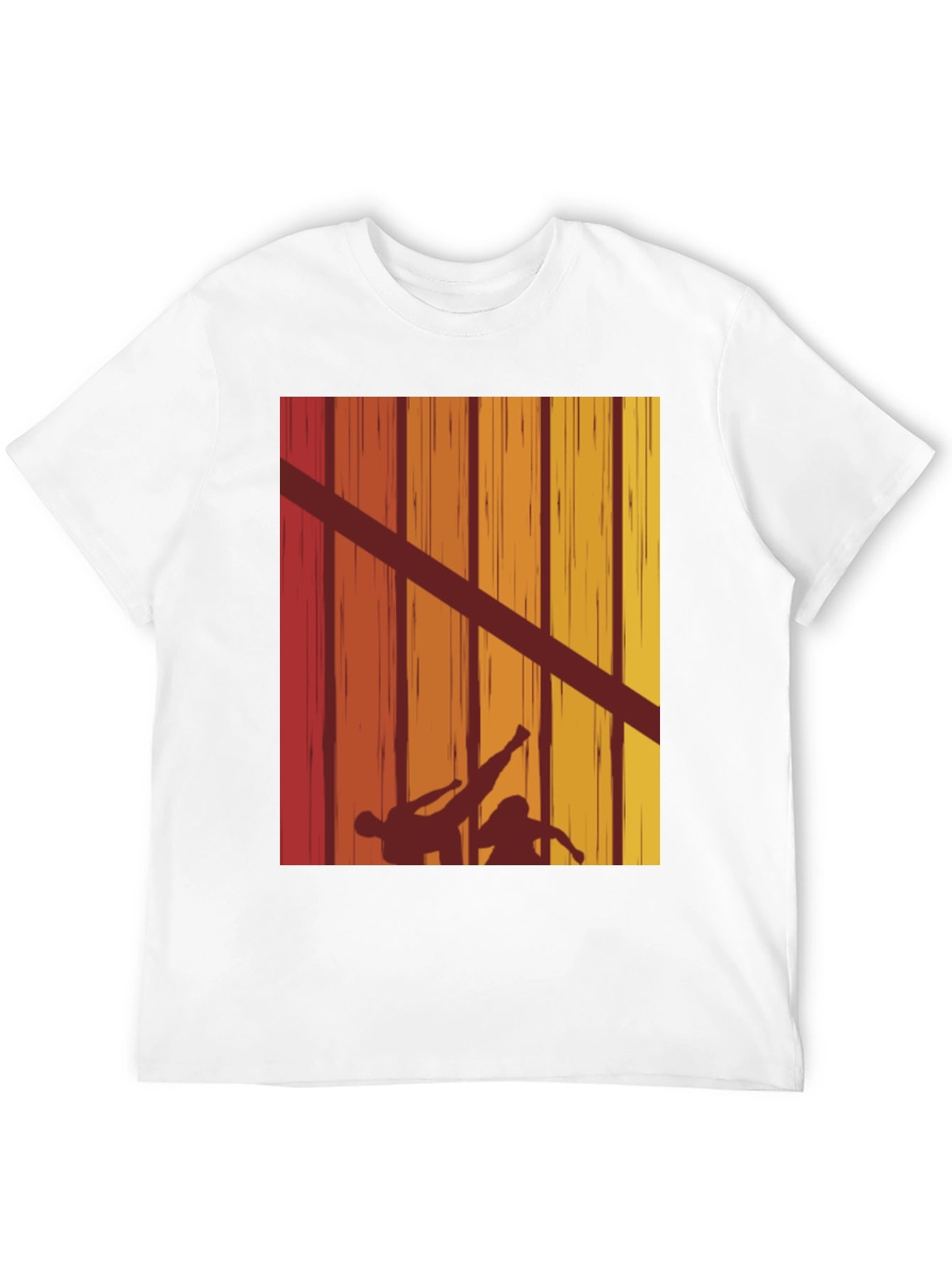 Retro Karate Silhouette T-Shirt