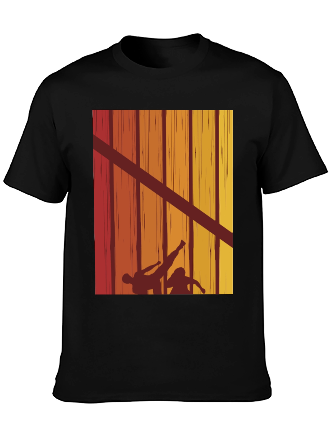 Retro Karate Silhouette T-Shirt