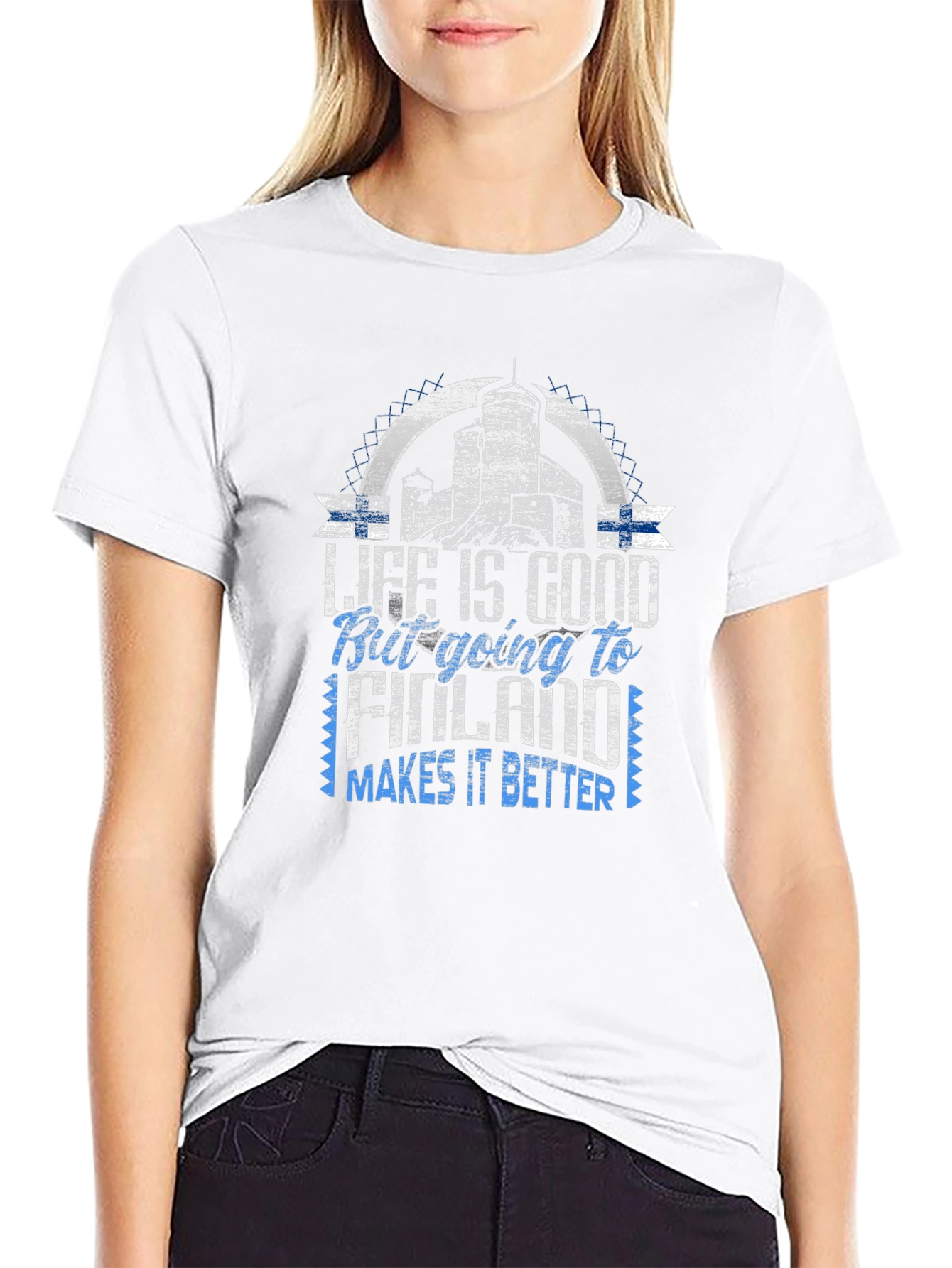 Life is Good Going to Finland T-Shirt