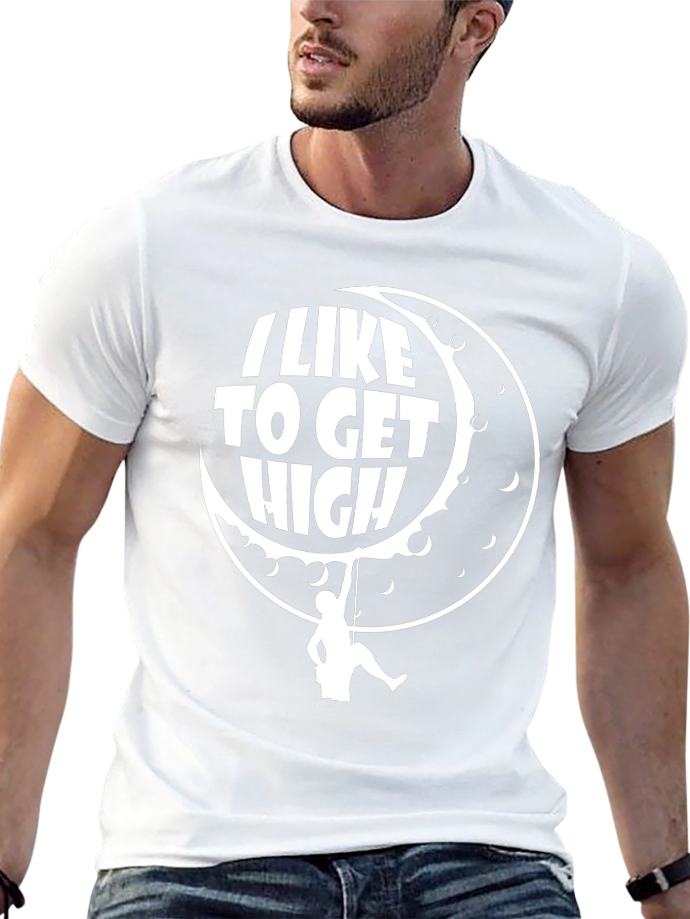 I Like To Get High Climbing Black T-Shirt