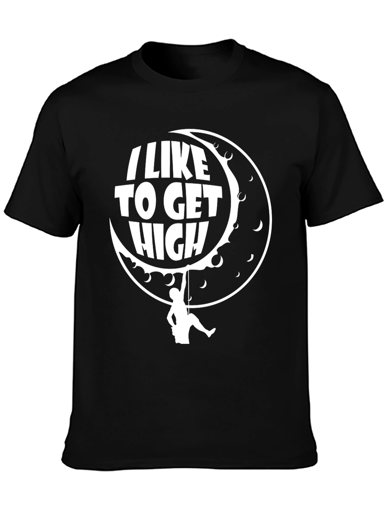 I Like To Get High Climbing Black T-Shirt