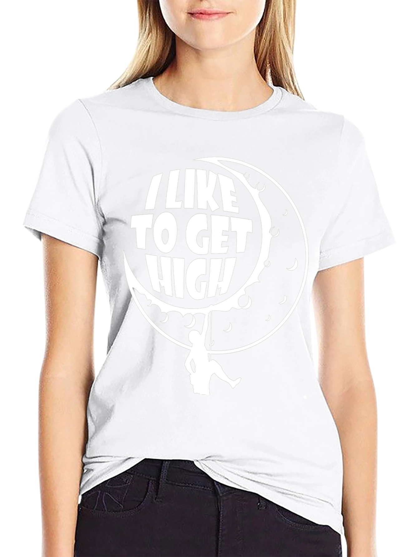 I Like To Get High Climbing Black T-Shirt