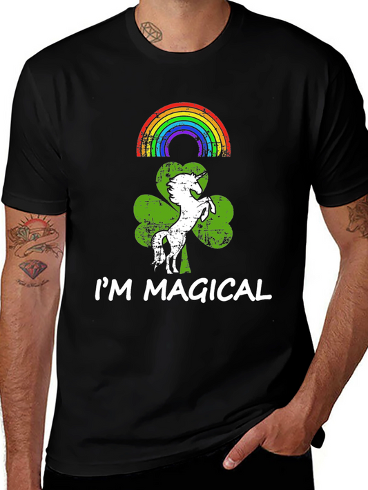 Magical St. Patricks Day Unicorn Rainbow T-Shirt