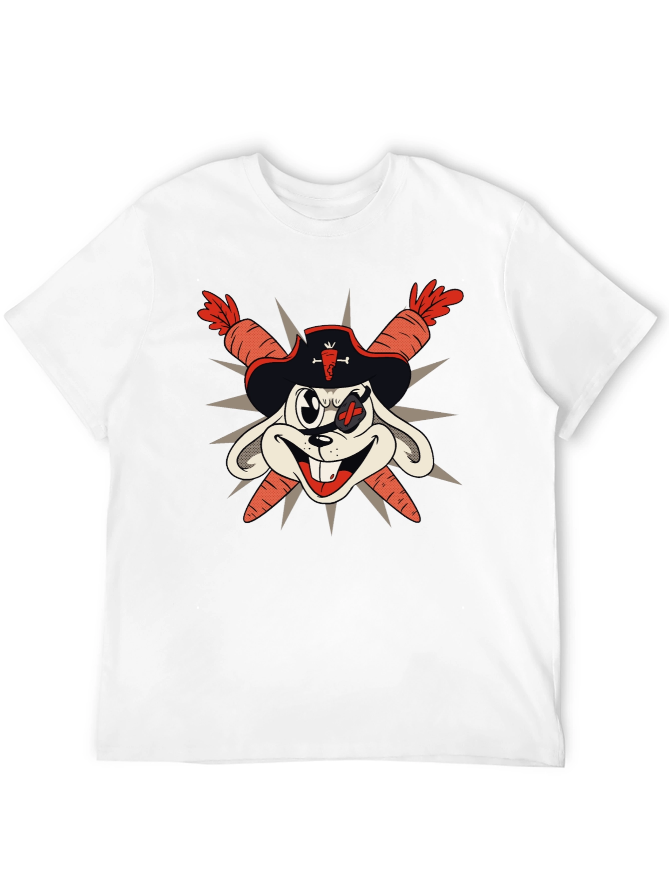Pirate Bunny T-Shirt - Carrot Swords