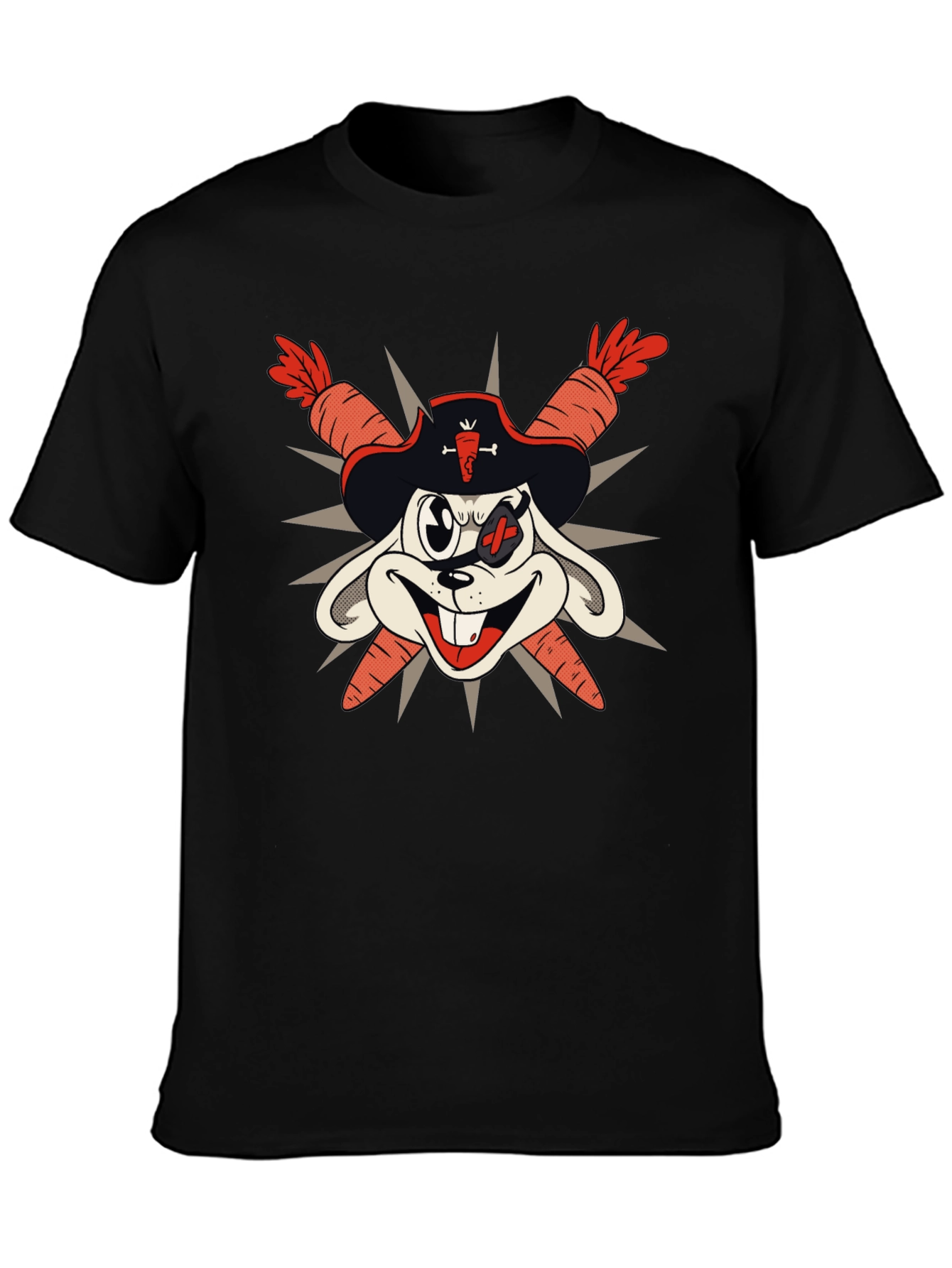 Pirate Bunny T-Shirt - Carrot Swords