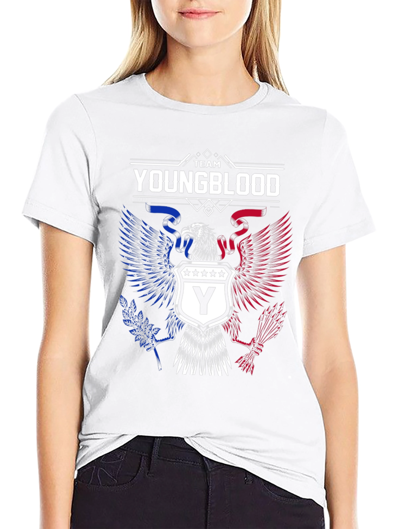 Team Youngblood Eagle Graphic Black T-Shirt
