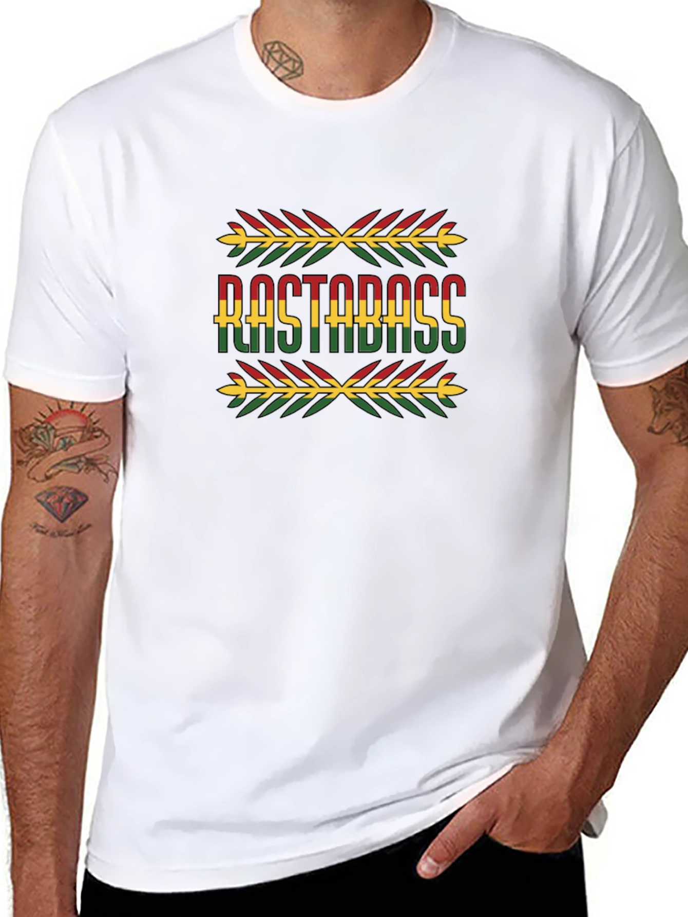 Rasta Bass T-Shirt - Reggae Music Graphic Tee
