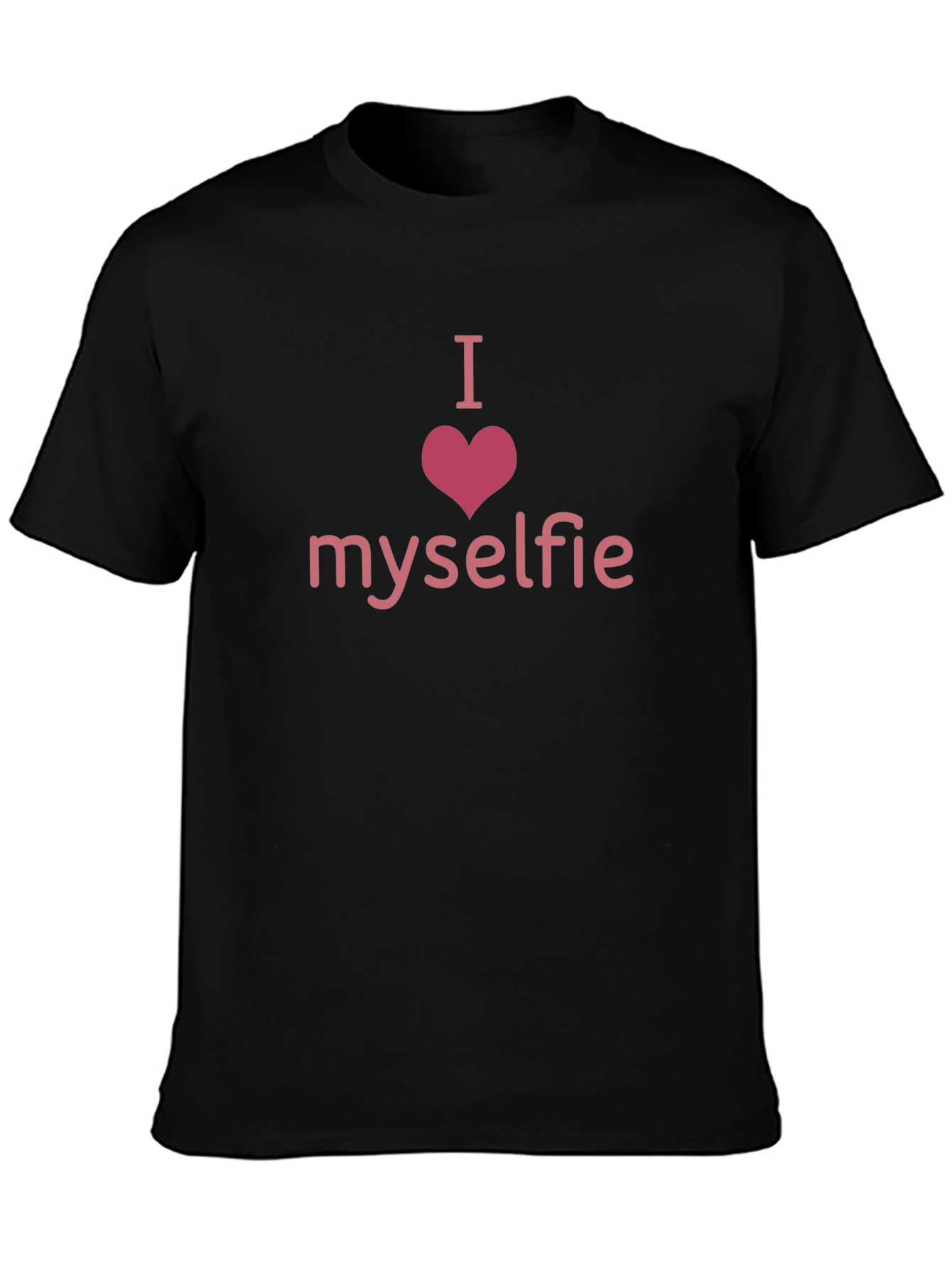 I Heart Myselfie Black T-Shirt