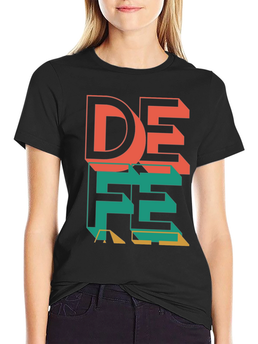 Geometric Graphic Tee - Modern Design Bold Colors
