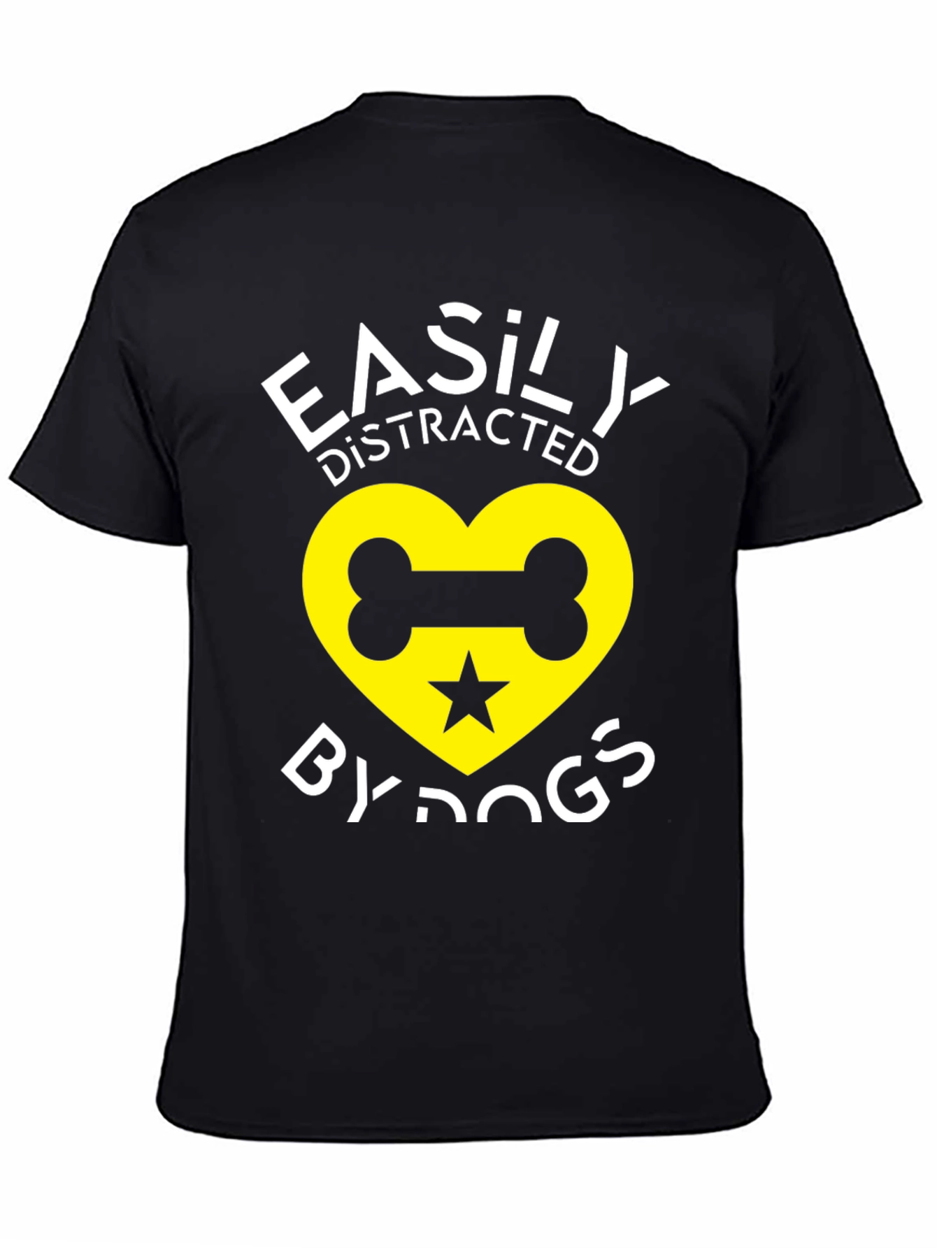 Easily Distracted By Dogs Graphic T-Shirt