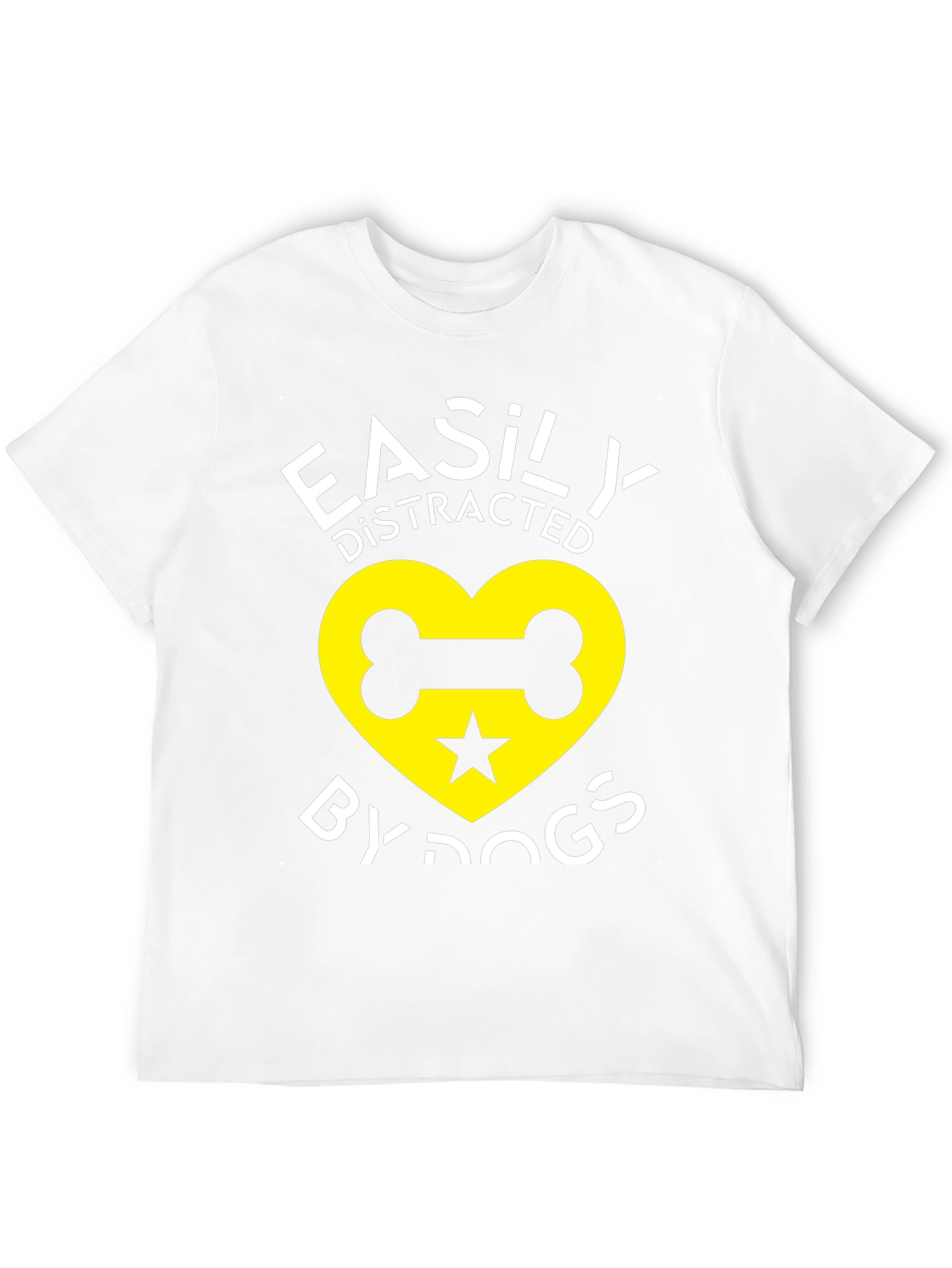 Easily Distracted By Dogs Graphic T-Shirt