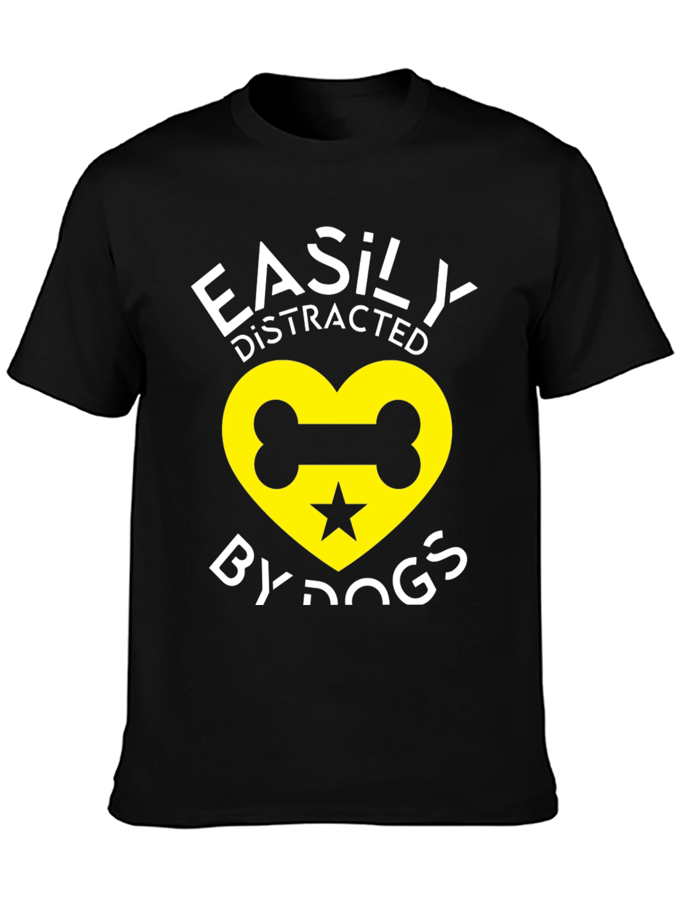 Easily Distracted By Dogs Graphic T-Shirt