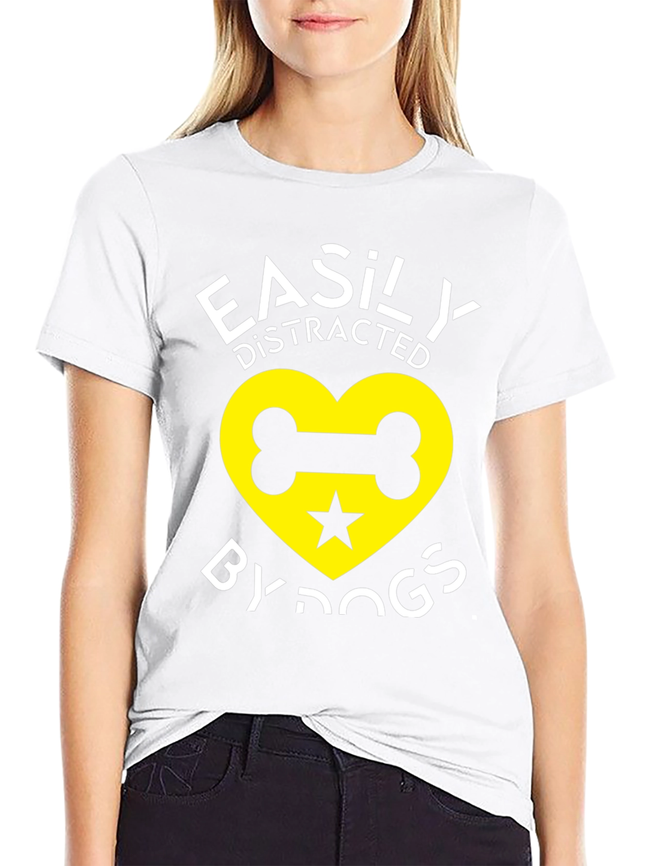 Easily Distracted By Dogs Graphic T-Shirt