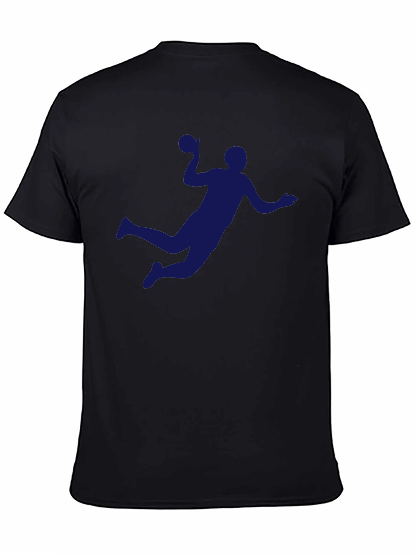 Handball Player Graphic Tee - Sporty Black T-Shirt
