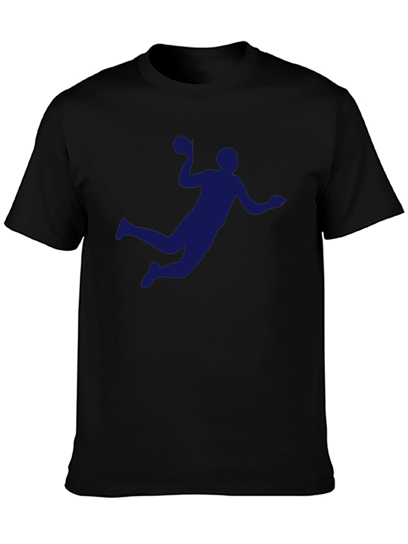 Handball Player Graphic Tee - Sporty Black T-Shirt