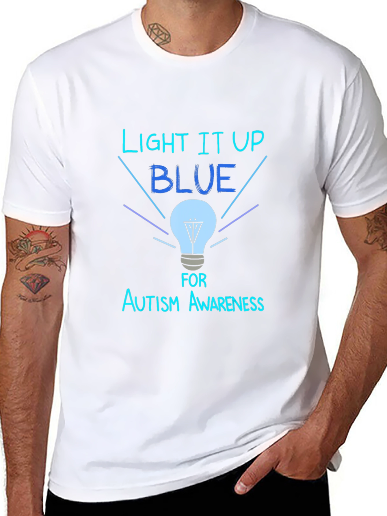Autism Awareness T-Shirt - Light it Up Blue
