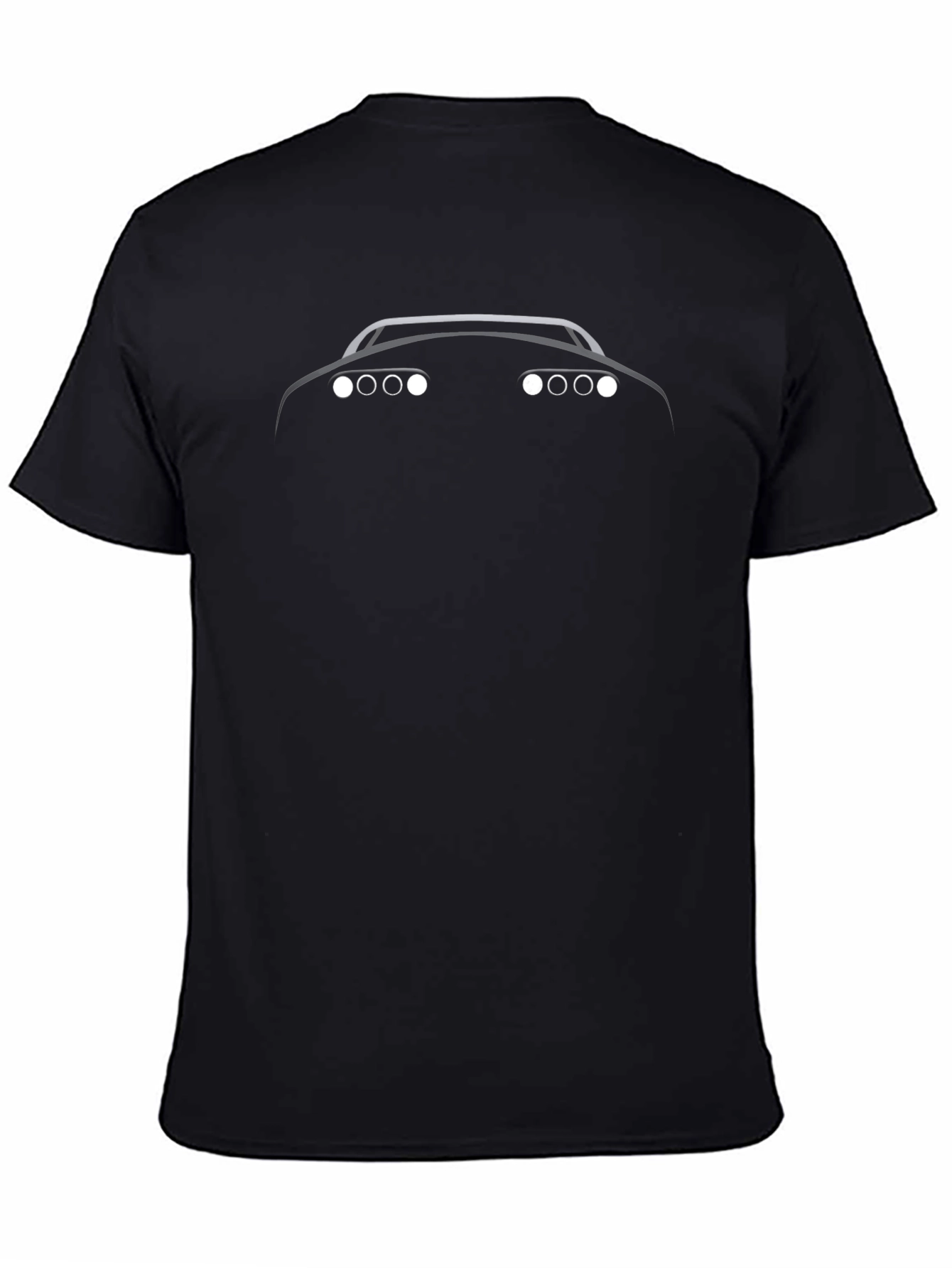 Classic Car Silhouette T-Shirt - Black