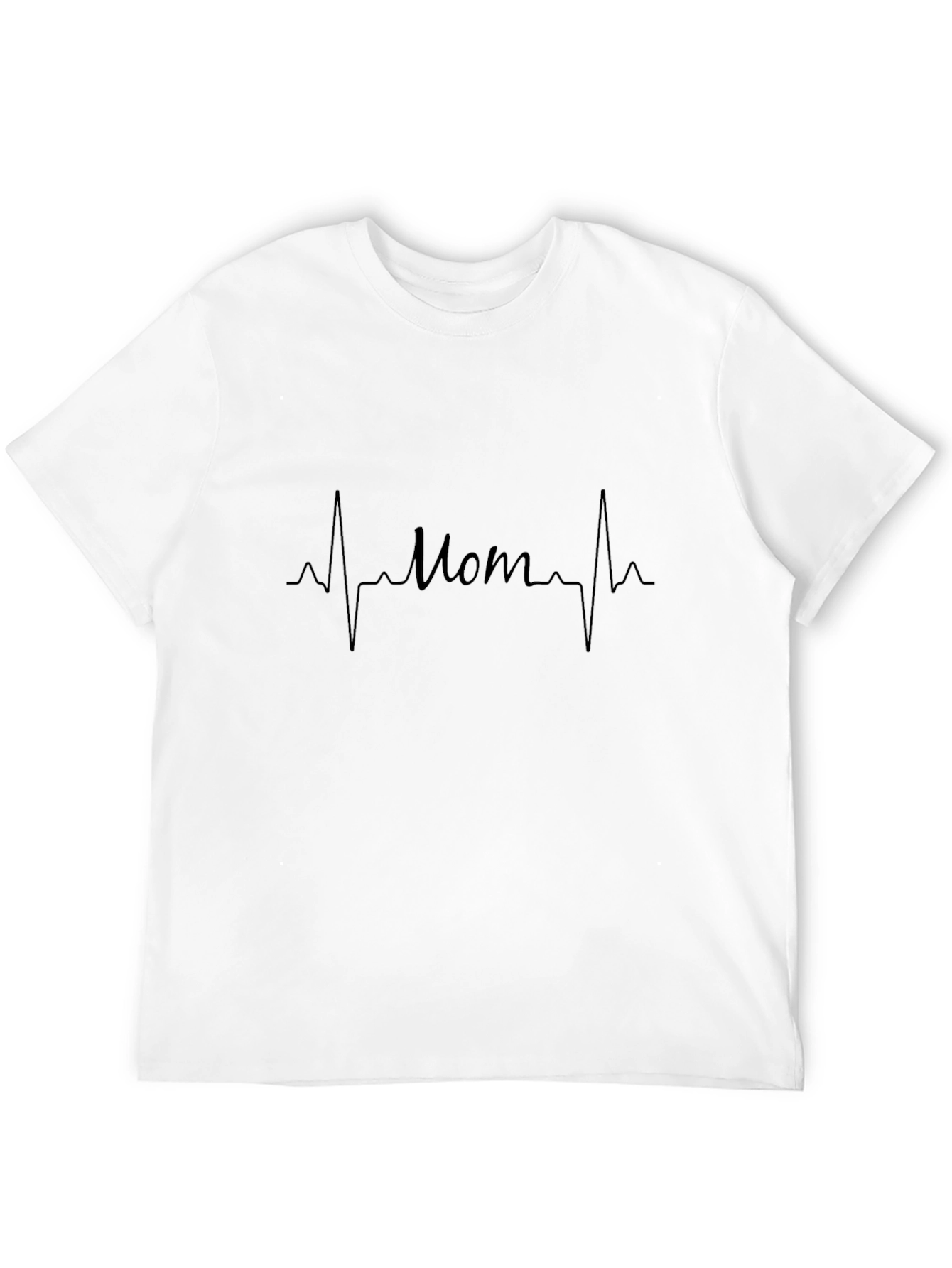 Mom Heartbeat Graphic Tee - Stylish Comfort