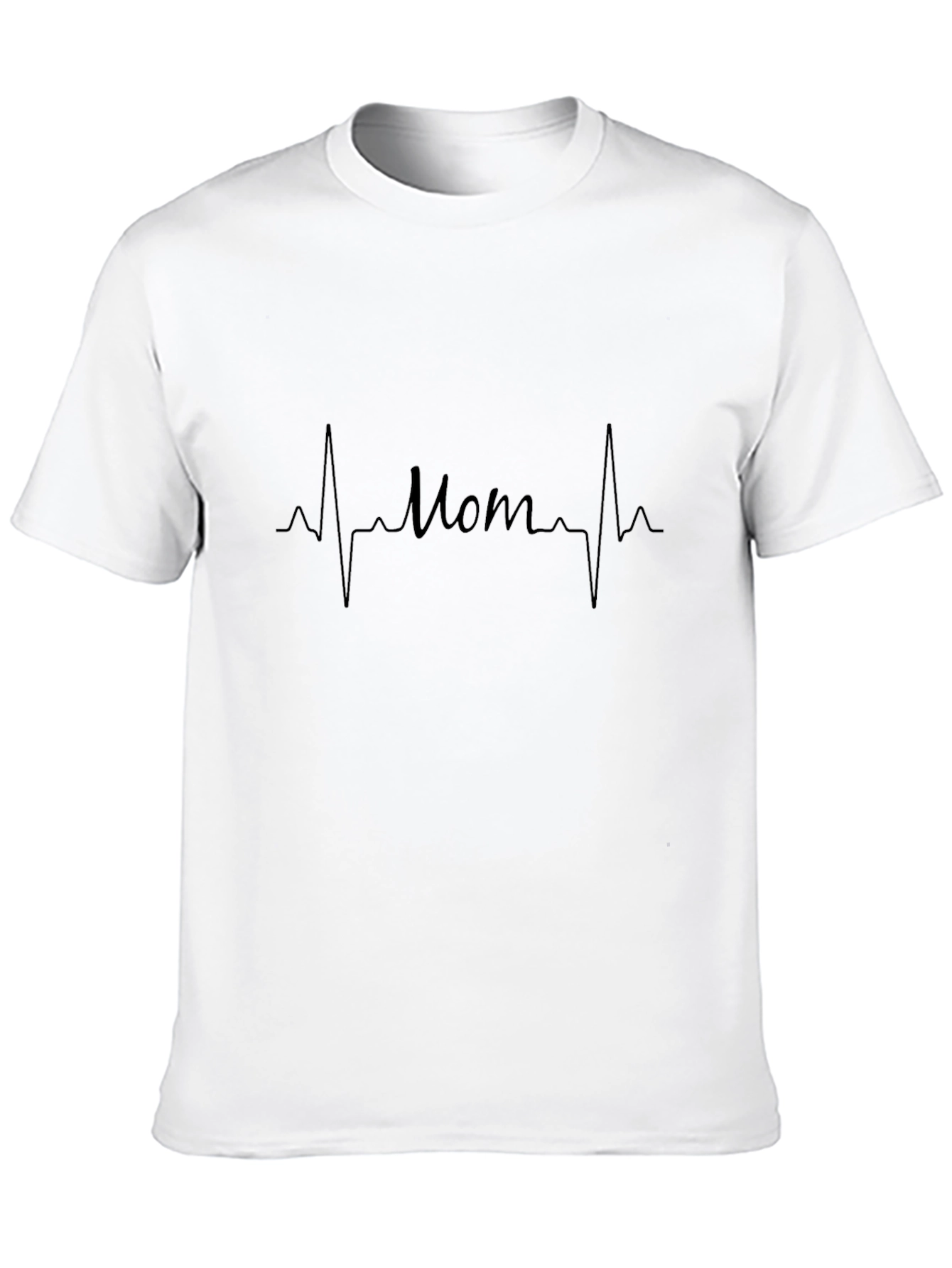 Mom Heartbeat Graphic Tee - Stylish Comfort