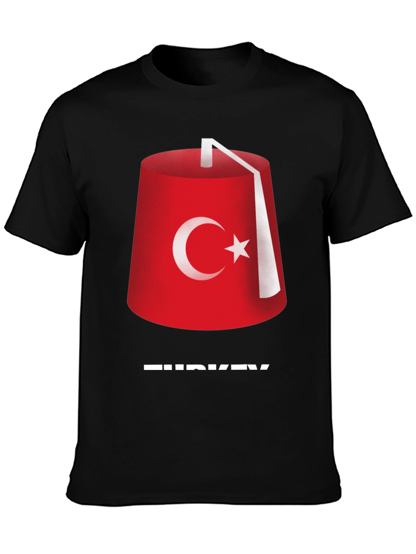 Turkey Fez T-Shirt - Black Cotton Tee