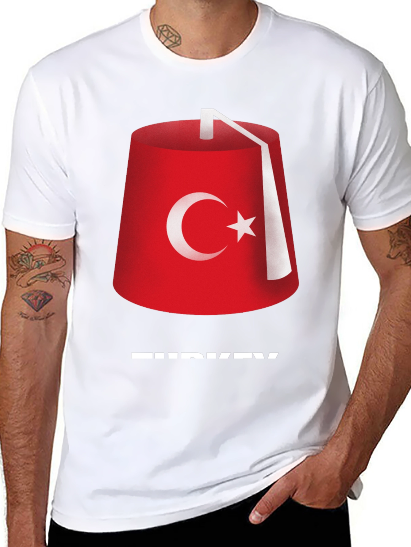 Turkey Fez T-Shirt - Black Cotton Tee