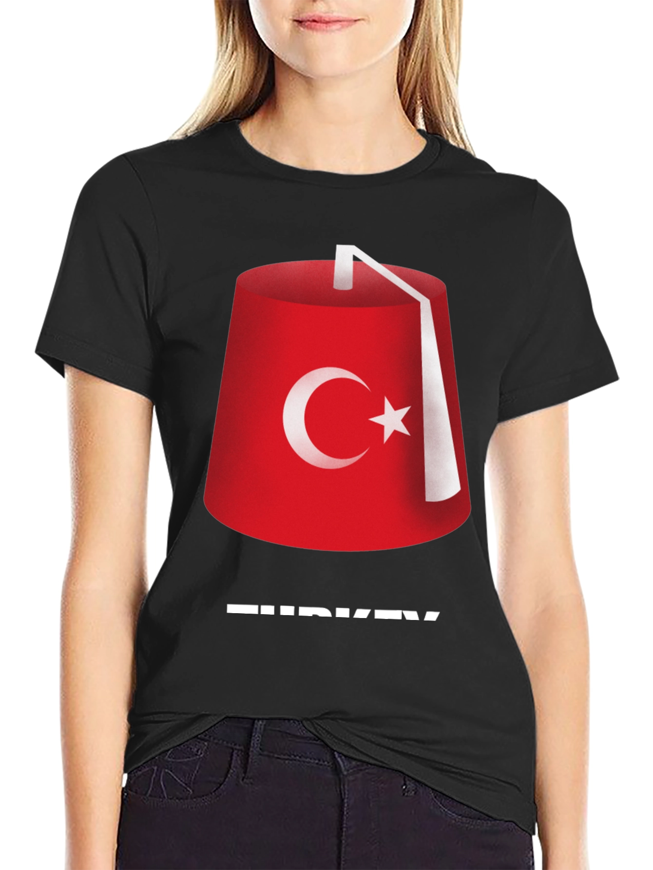 Turkey Fez T-Shirt - Black Cotton Tee