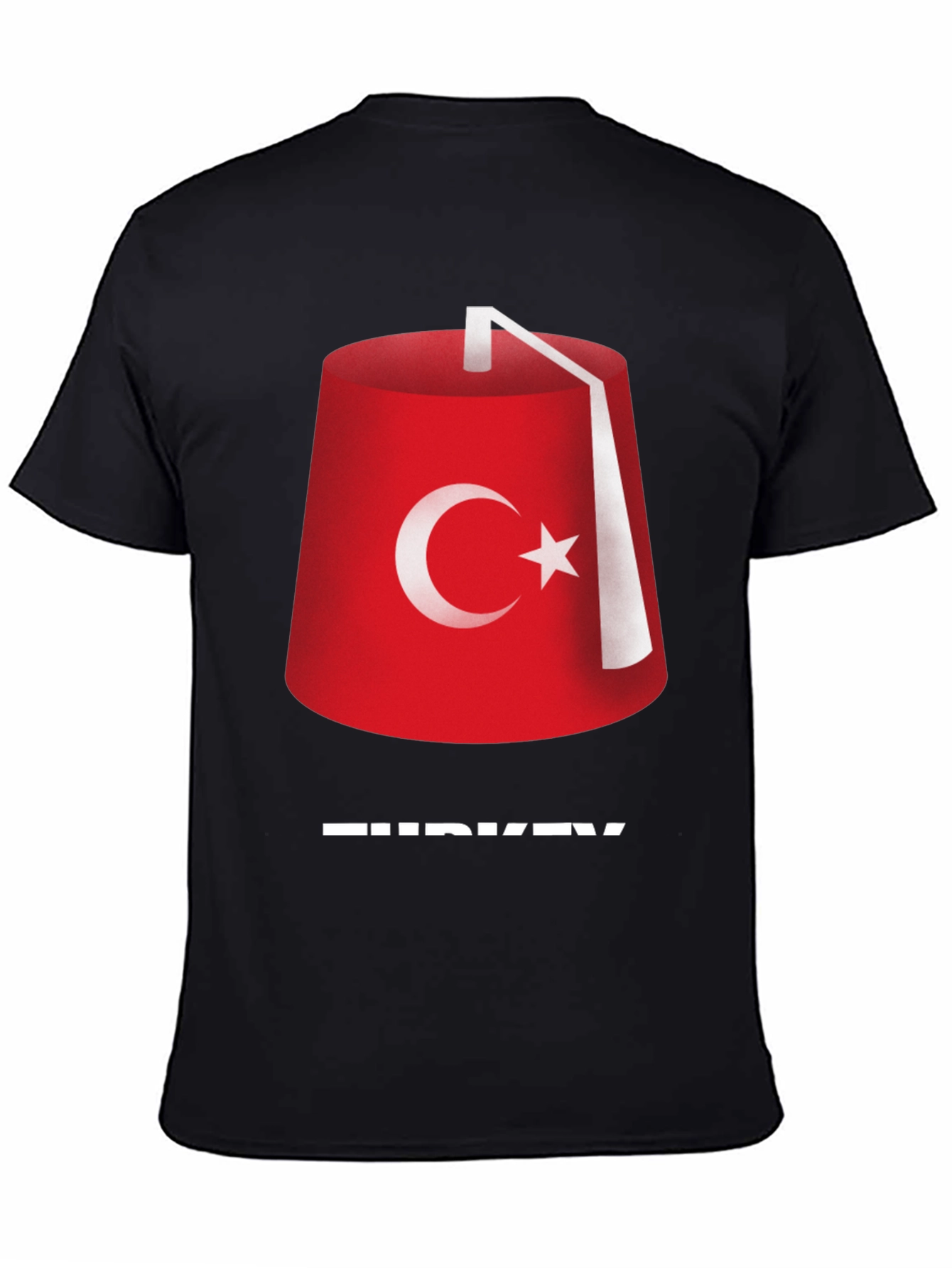 Turkey Fez T-Shirt - Black Cotton Tee