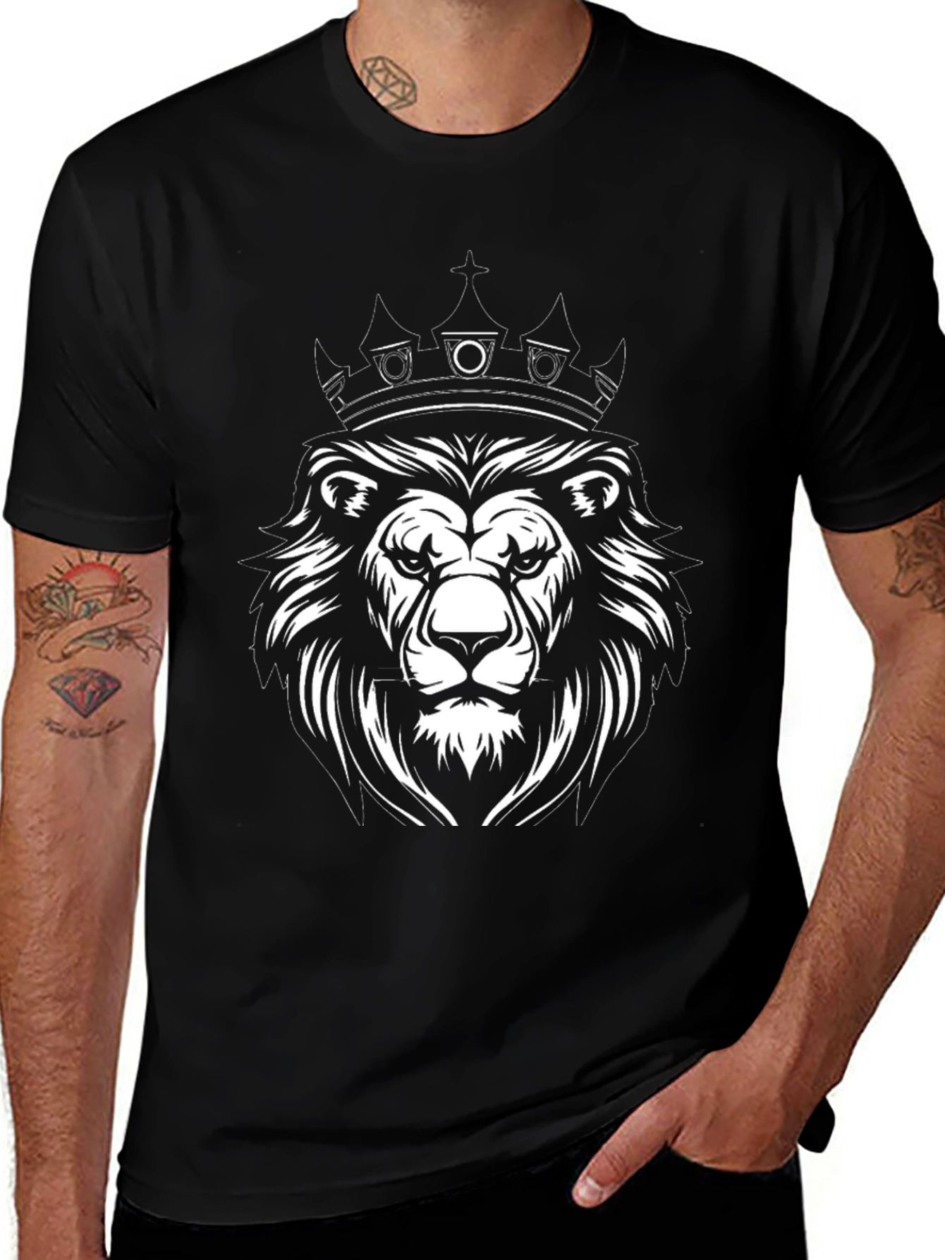 Lion King Graphic Black T-Shirt