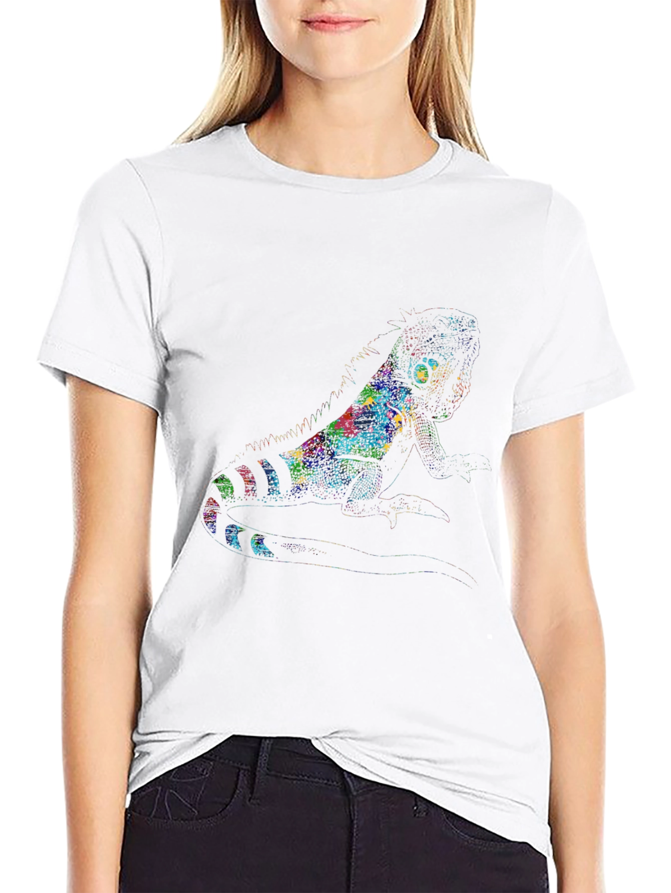Colorful Lizard Graphic Tee