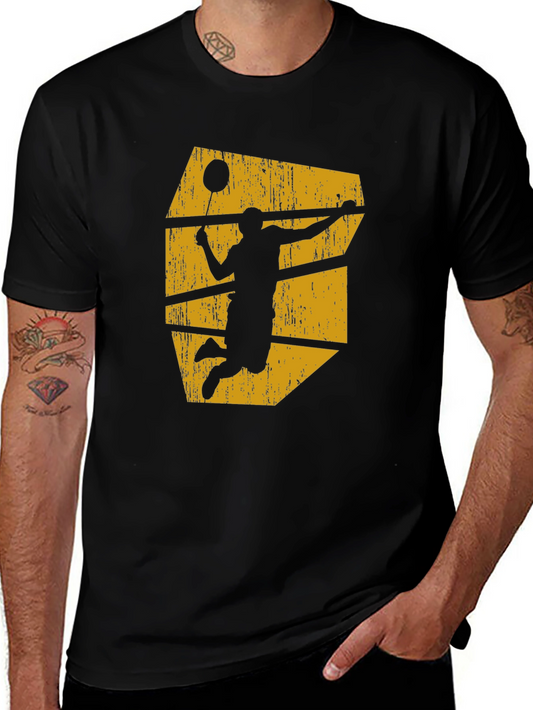 Badminton Player Graphic T-Shirt - Athletic Style
