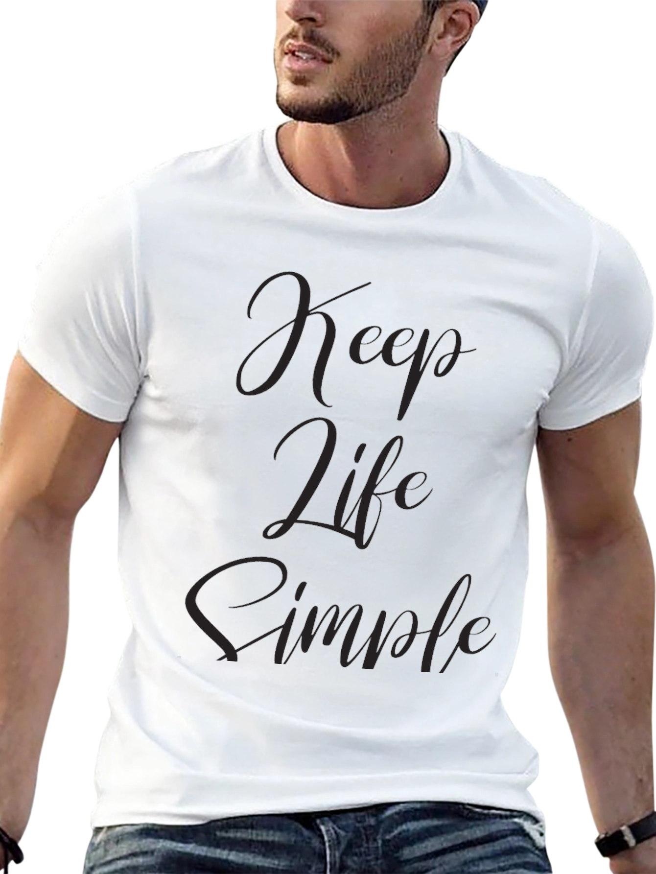 Keep Life Simple Black T-Shirt