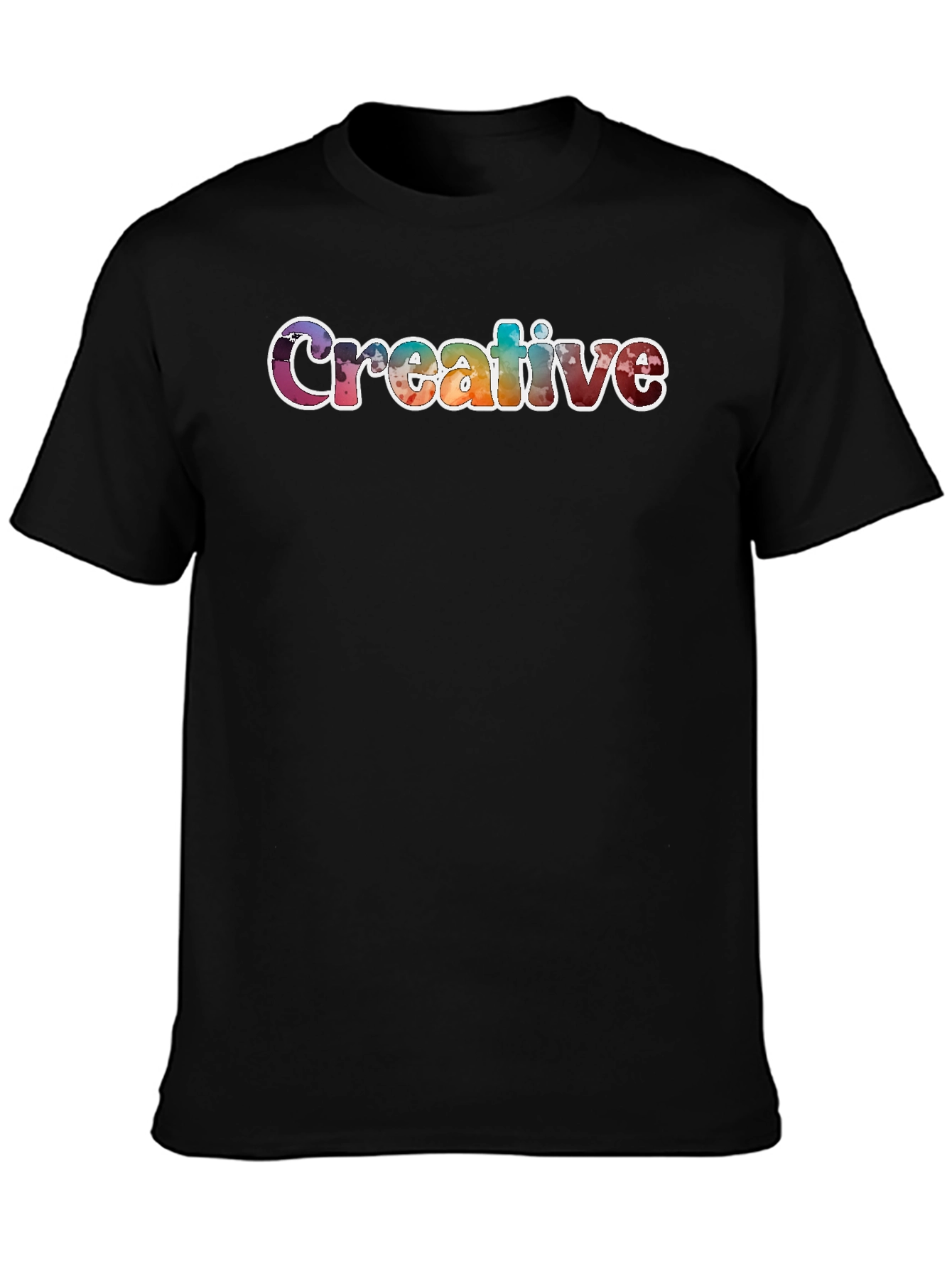 Creative Graphic T-Shirt Unisex Black Tee