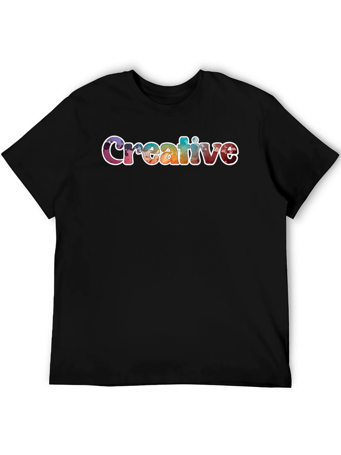 Creative Graphic T-Shirt Unisex Black Tee