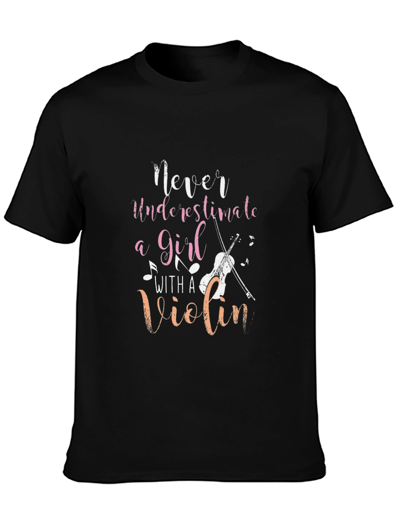 Never Underestimate Girl with a Violin Tee