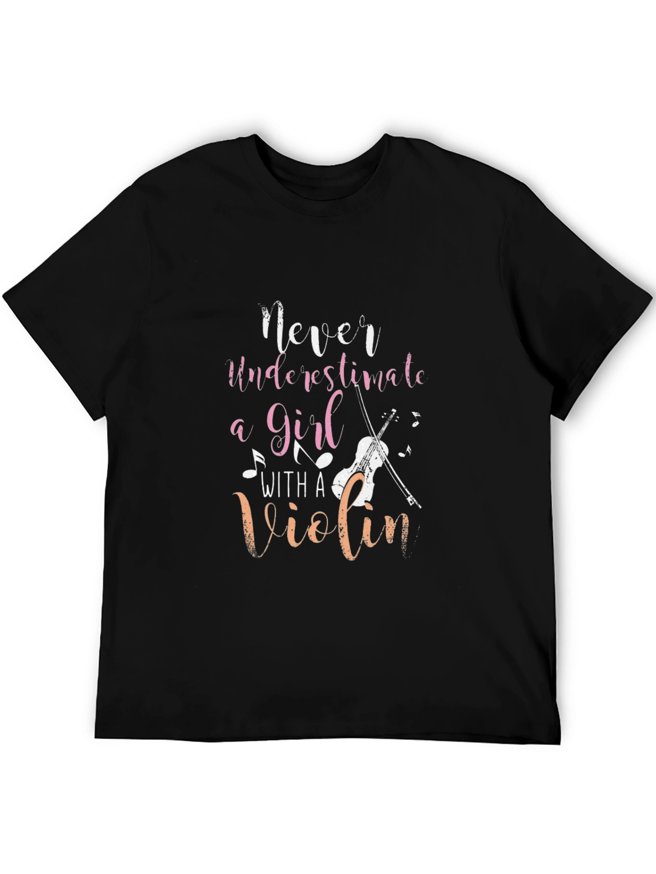 Never Underestimate Girl with a Violin Tee