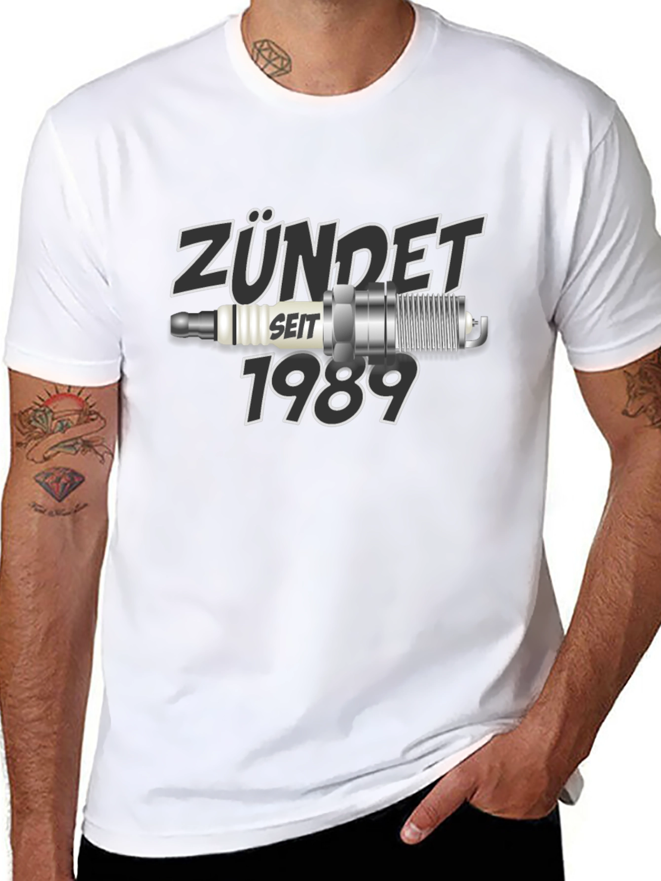 Zündet Seit 1989 Black Graphic T-Shirt
