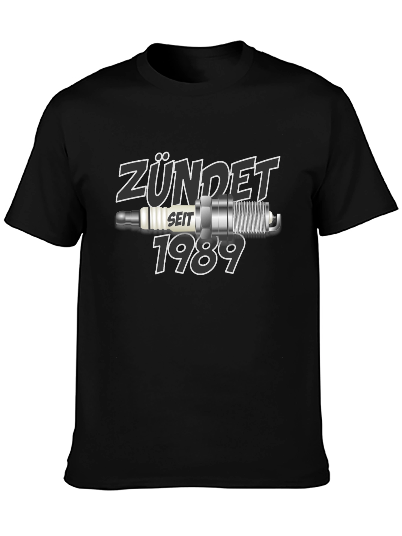 Zündet Seit 1989 Black Graphic T-Shirt
