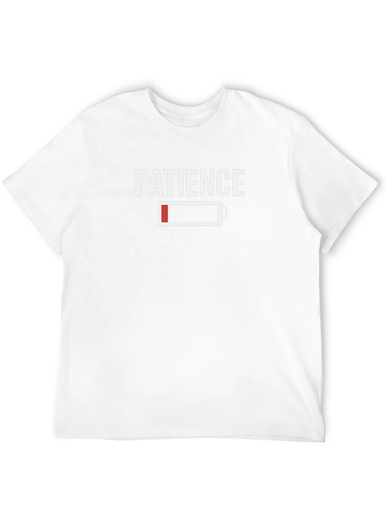 Patience Low Battery Graphic Tee