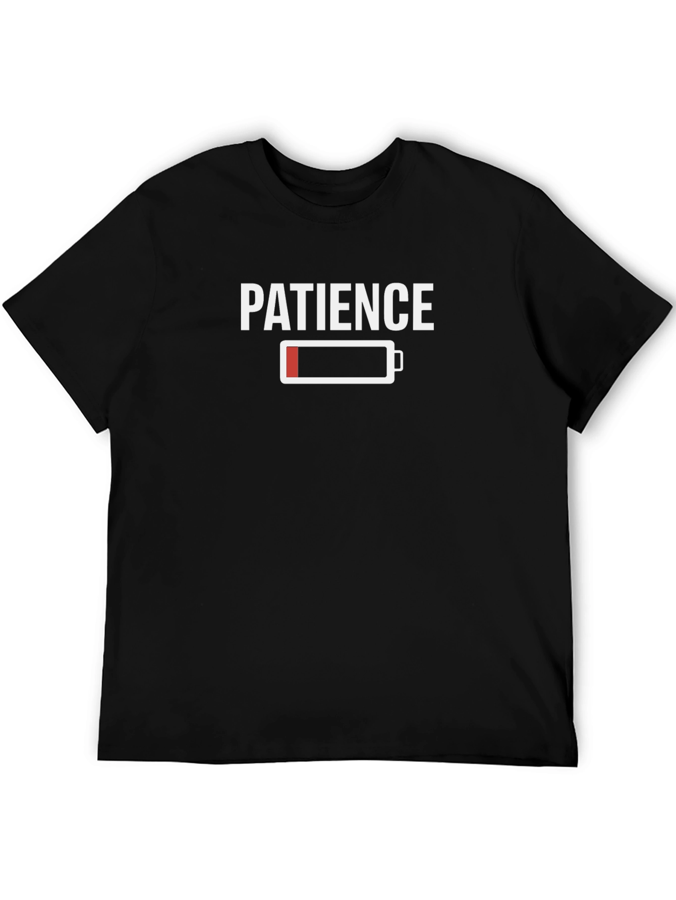 Patience Low Battery Graphic Tee