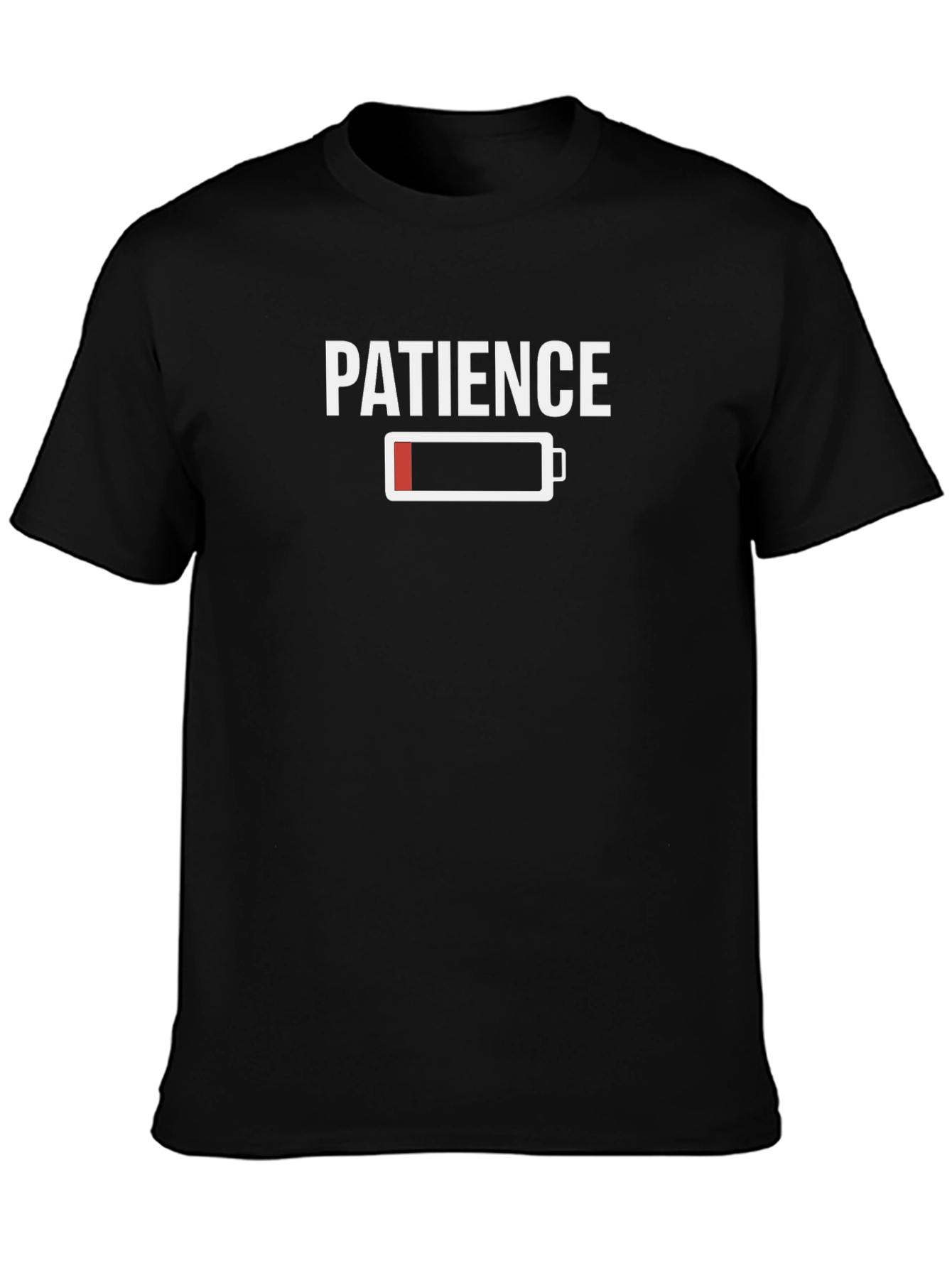Patience Low Battery Graphic Tee