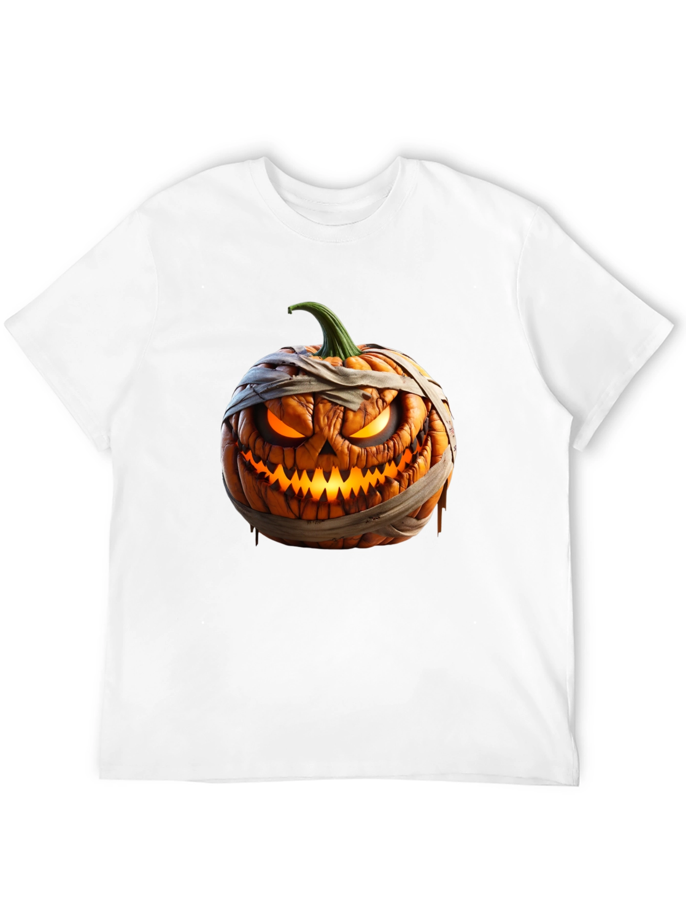 Halloween Pumpkin Mummy Graphic Tee
