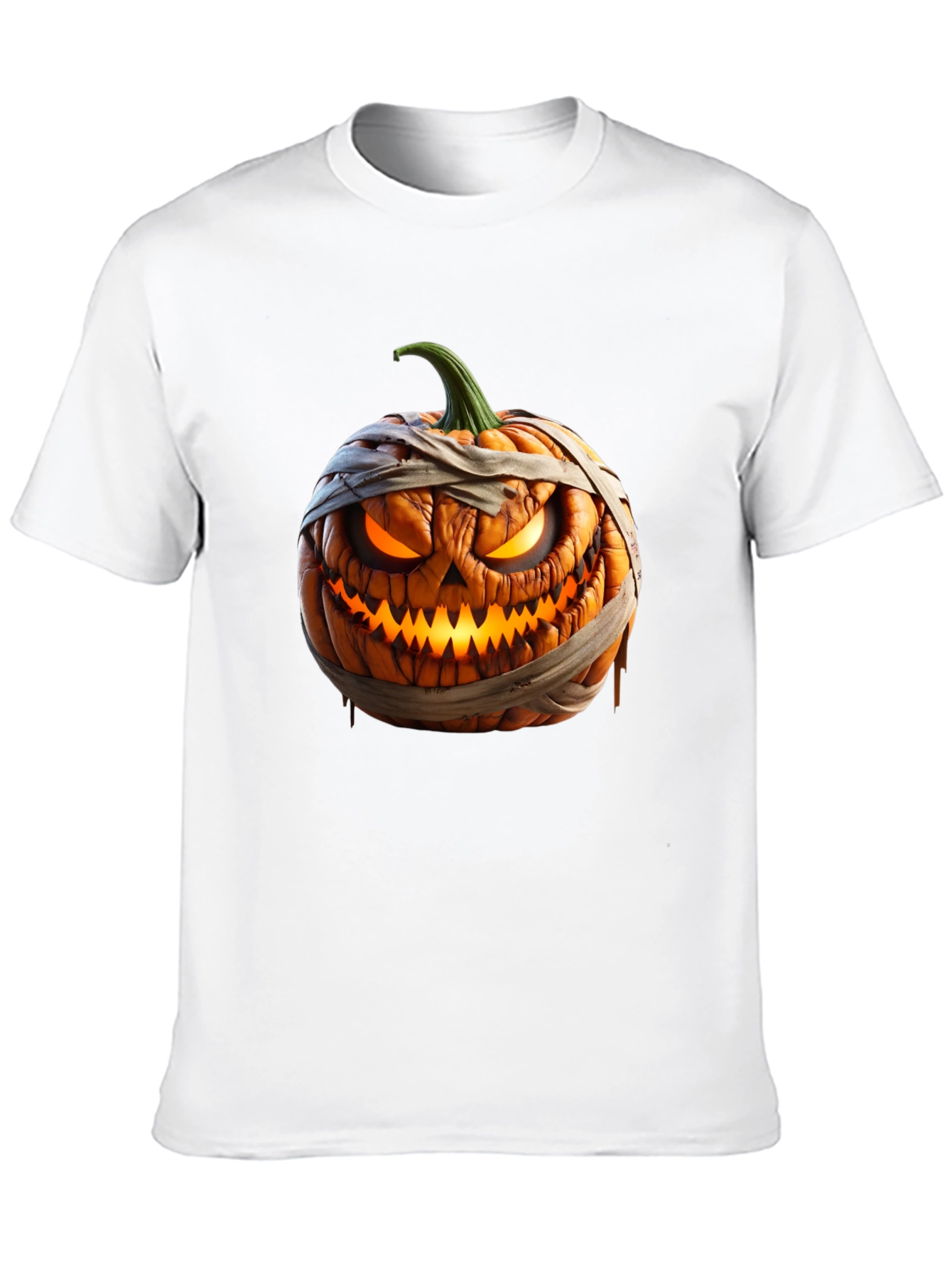 Halloween Pumpkin Mummy Graphic Tee