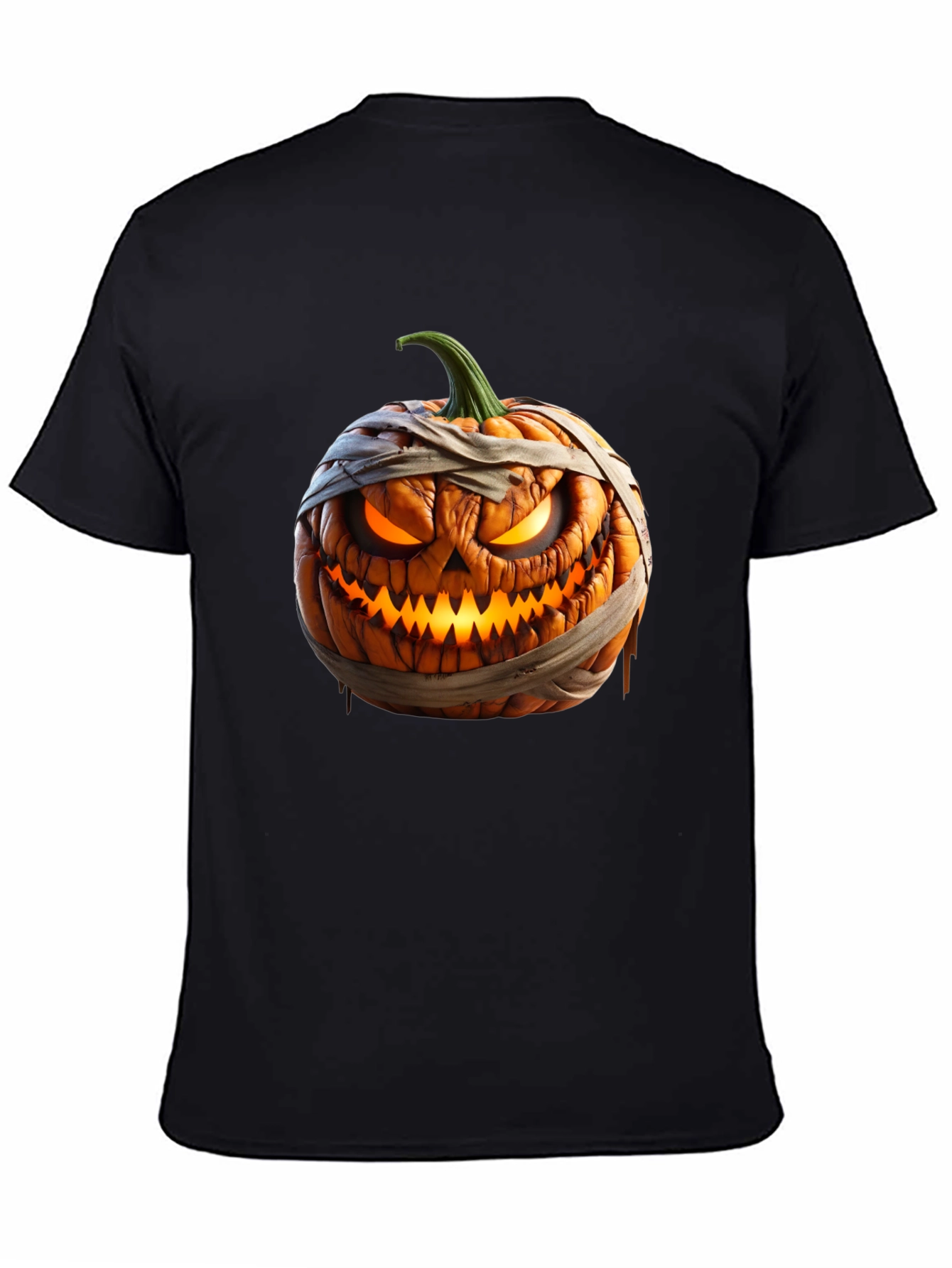 Halloween Pumpkin Mummy Graphic Tee