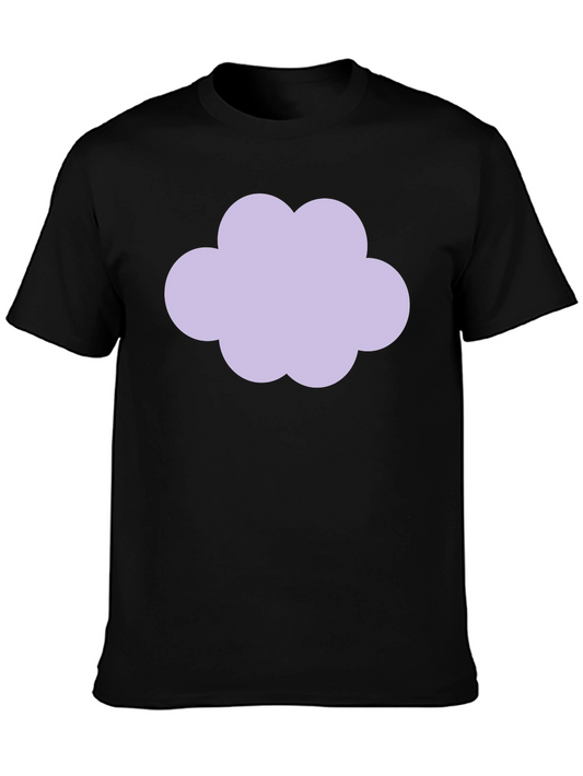 Cloud Graphic Black T-Shirt - Casual Style